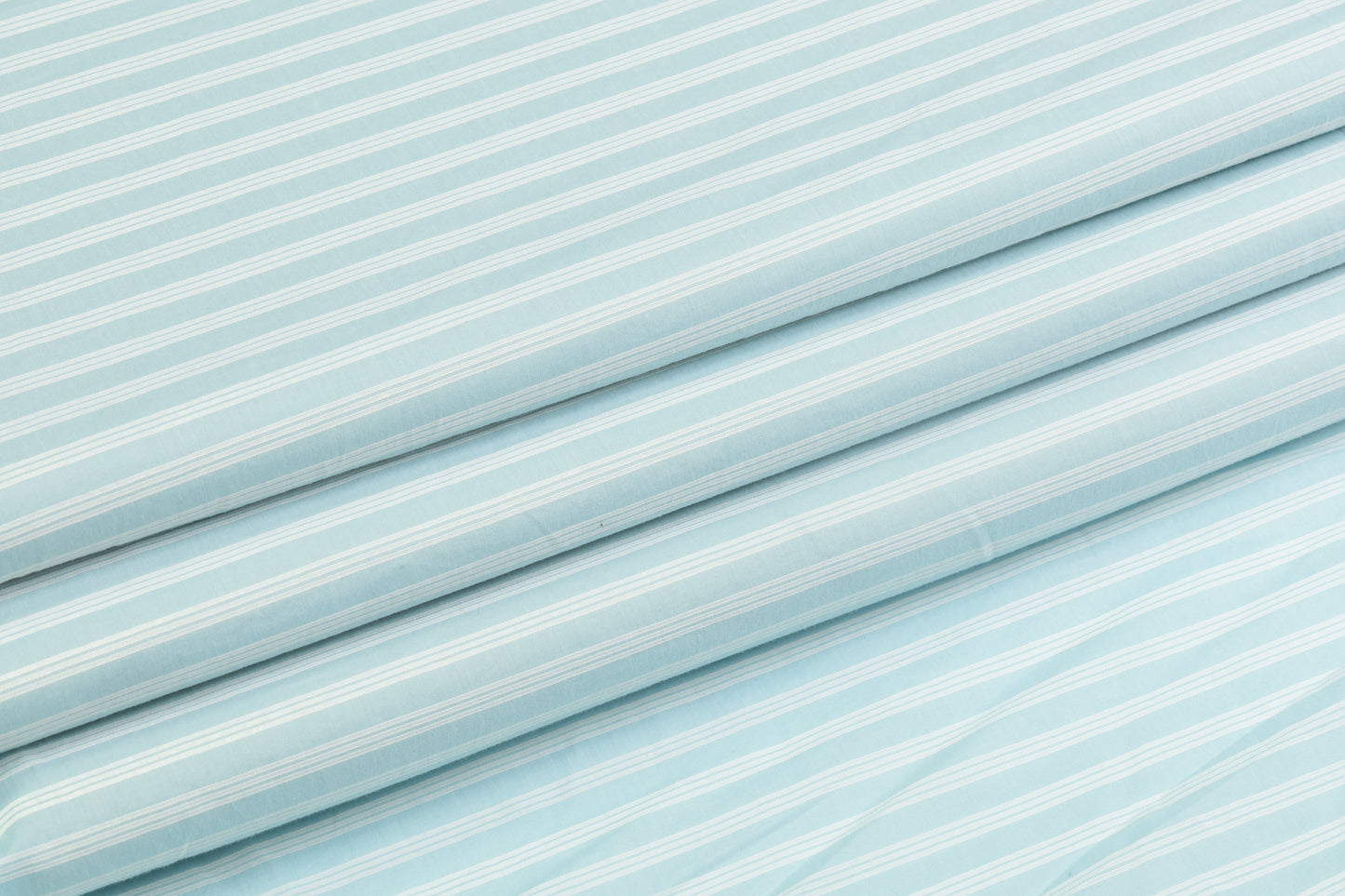 Striped Cotton Shirting - Blue / White