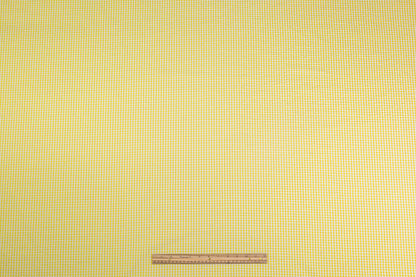 Metallic Striped Cotton Seersucker - Yellow / White / Gold