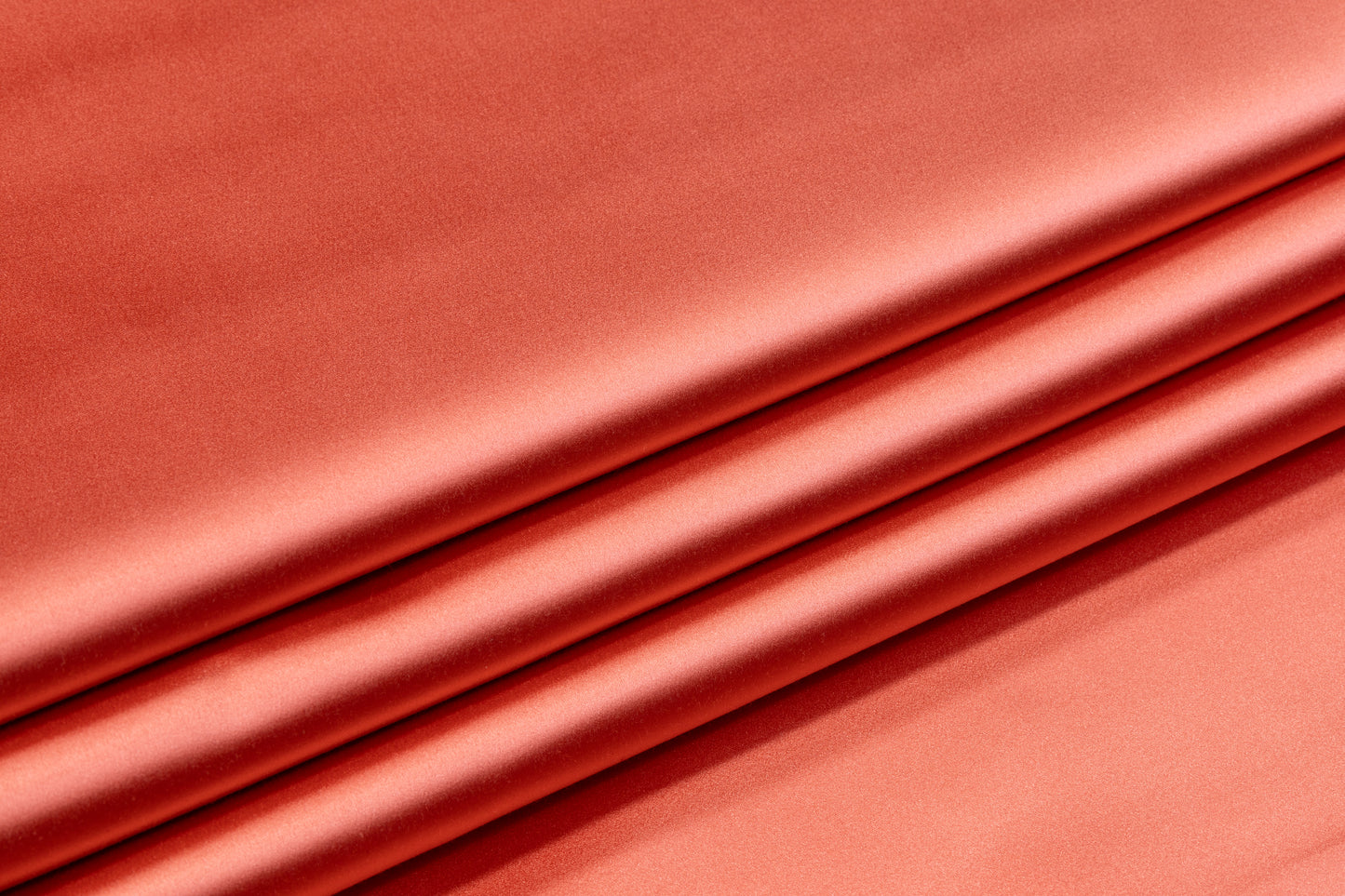 Italian Cotton Backed Silk Viscose Satin - Coral Pink