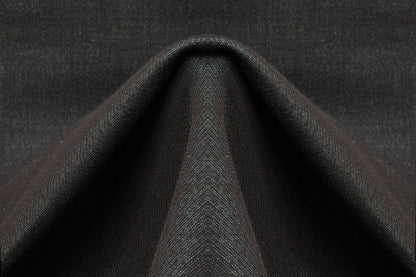 Metallic Wool Blend Tweed - Black / Teal Green