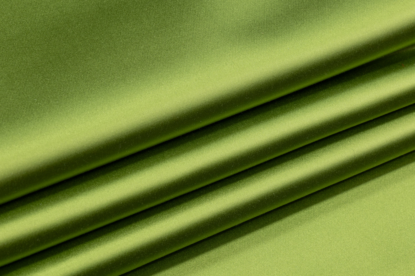Italian Cotton Backed Silk Viscose Satin - Green