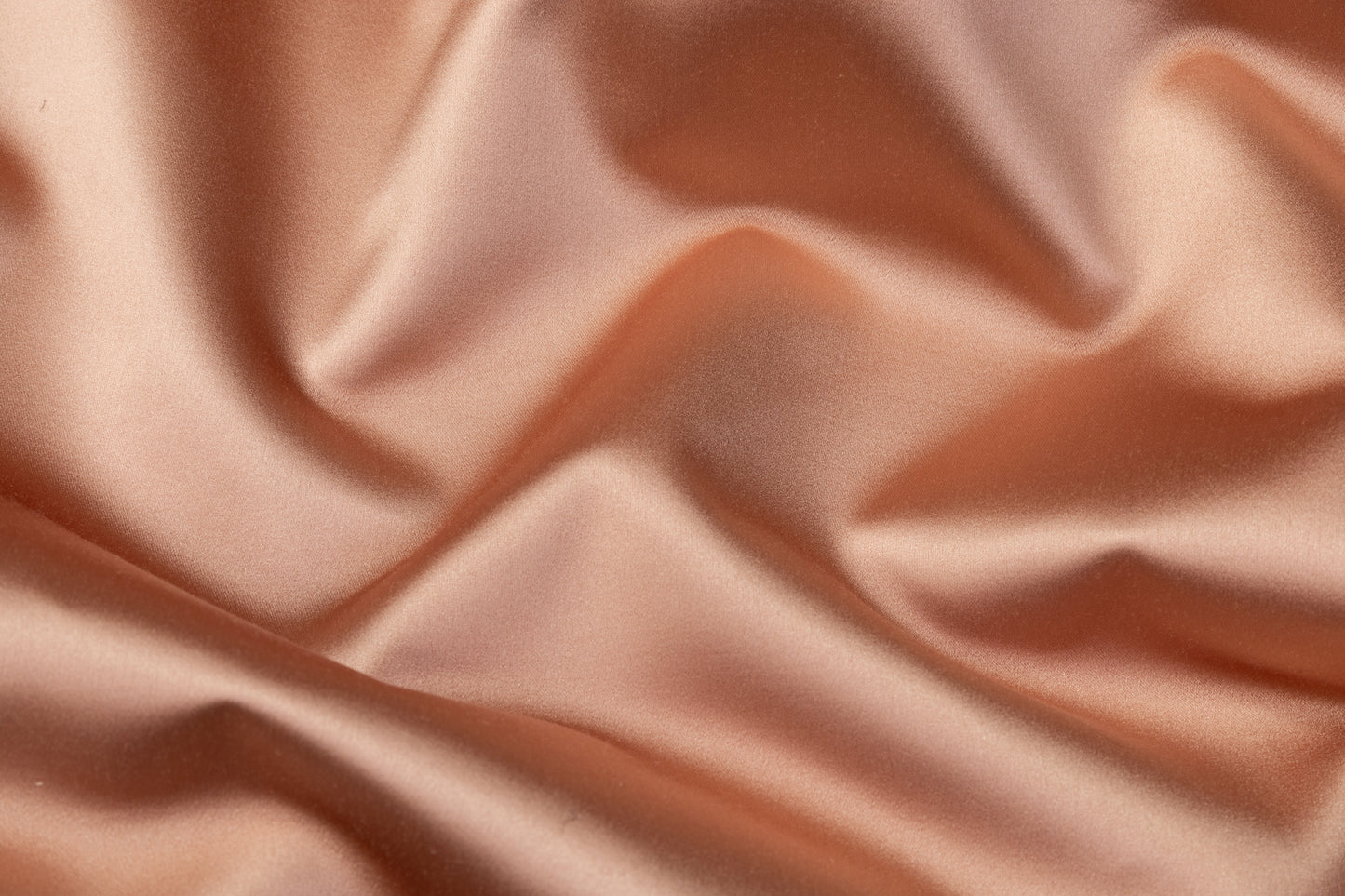 Italian Cotton Backed Silk Viscose Satin - Rose Gold