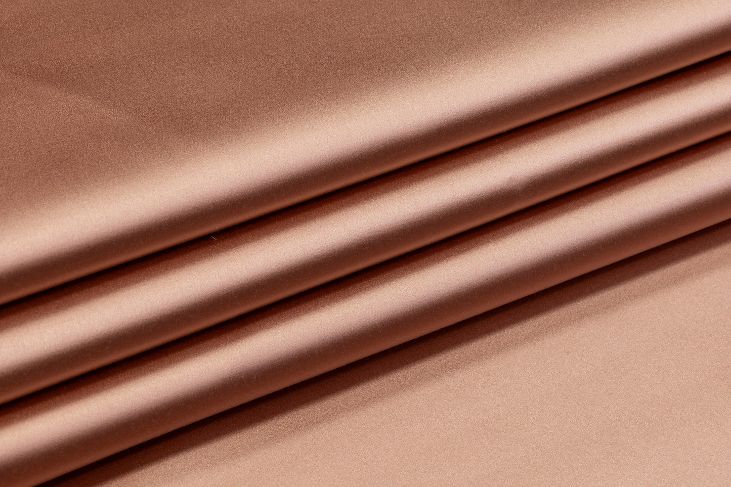 Italian Cotton Backed Silk Viscose Satin - Rose Gold