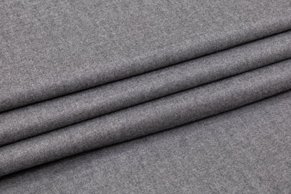 Italian Flannel Wool Suiting - Gray
