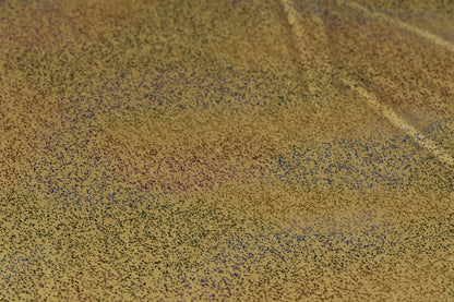 Abstract Laminated Italian Silk Charmeuse - Brass / Multicolor