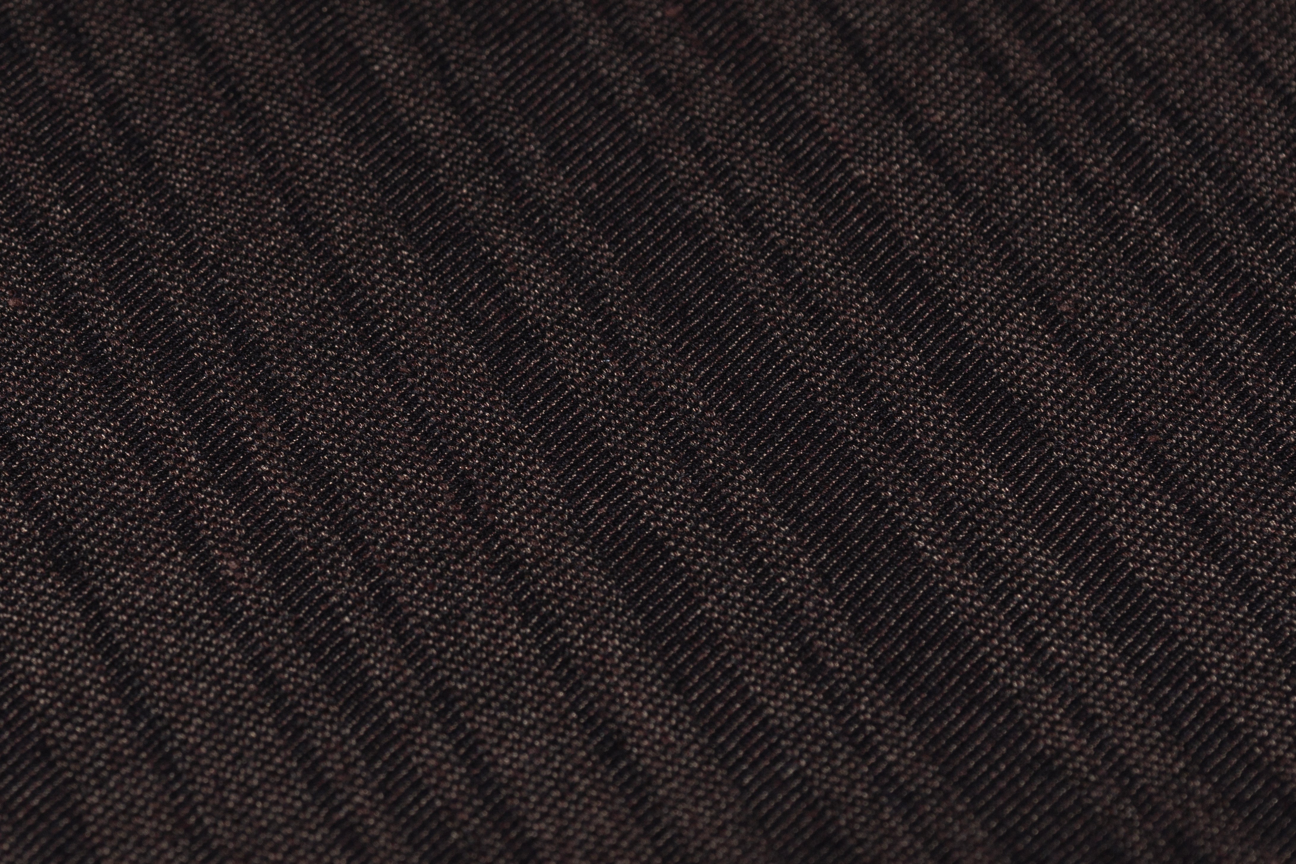 Striped Italian Wool Suiting - Brown