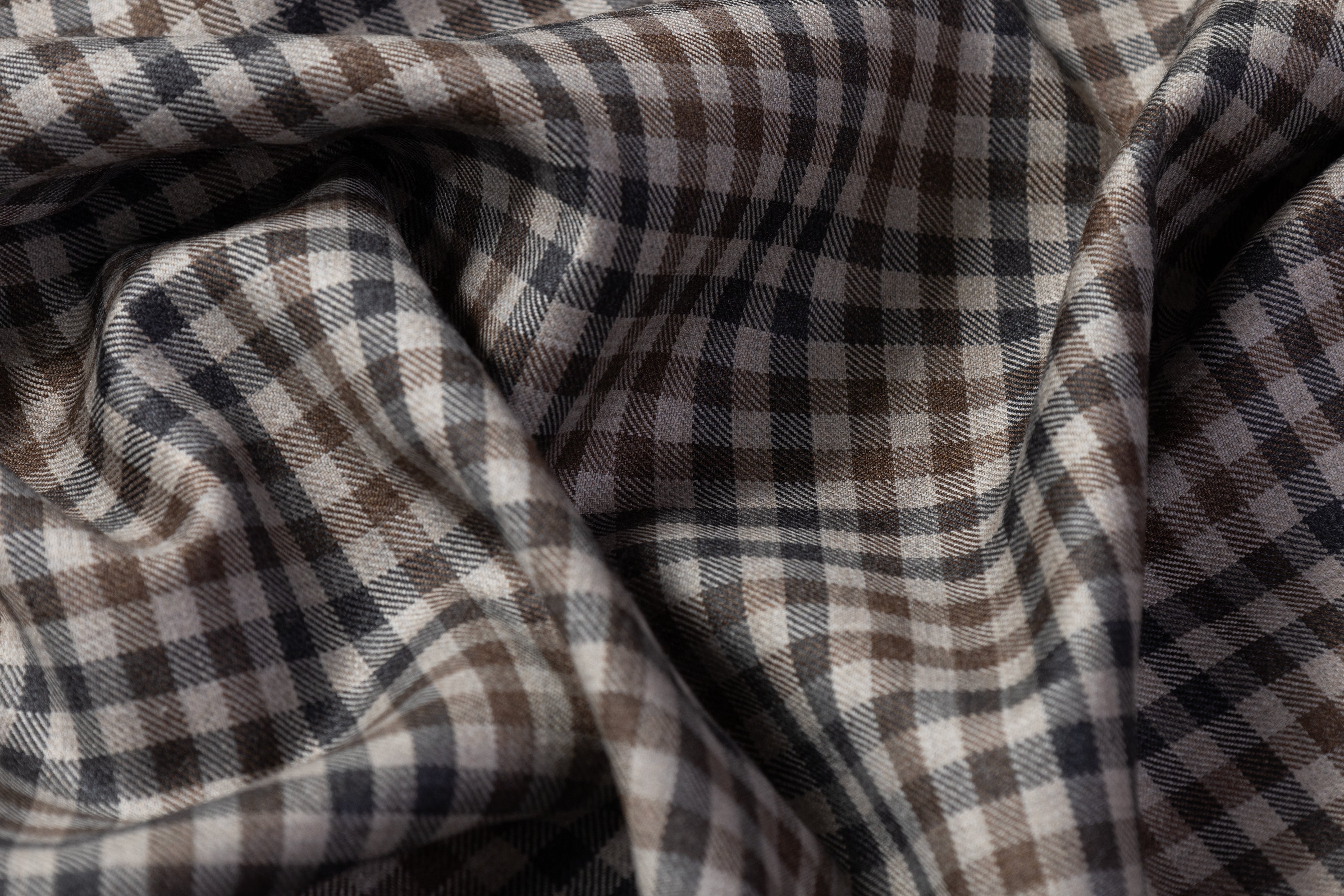 Reda - Super 130s Italian Wool Suiting - Taupe / Gray