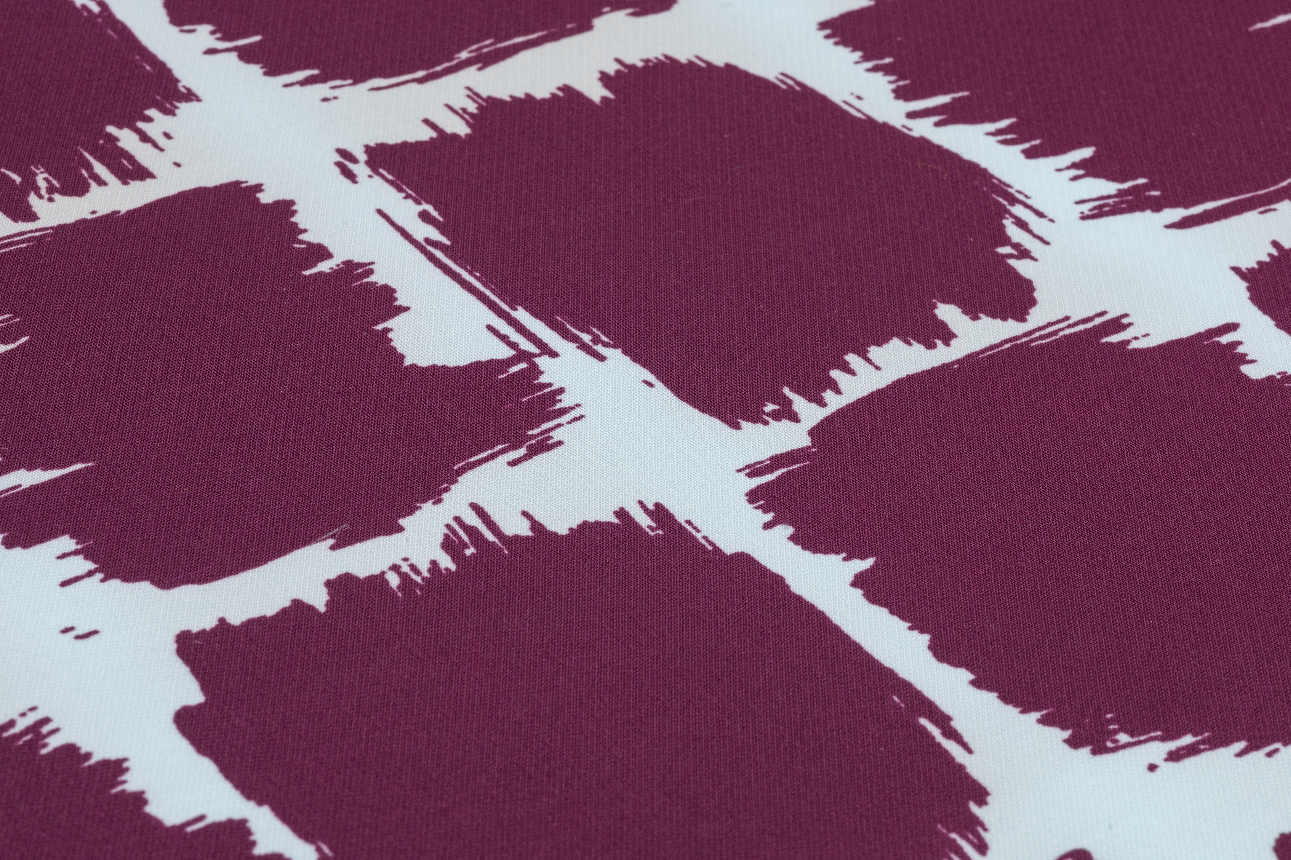 Alexander McQueen - Heavy Italian Mikado - Aqua Blue / Burgundy