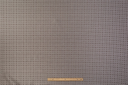 Geometric Brocade - Brown / White