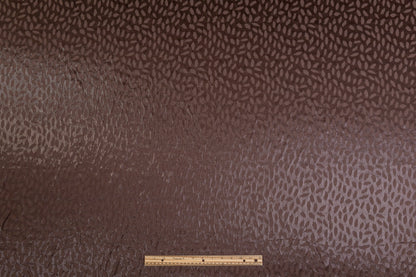 Abstract Metallic Brocade - Brown