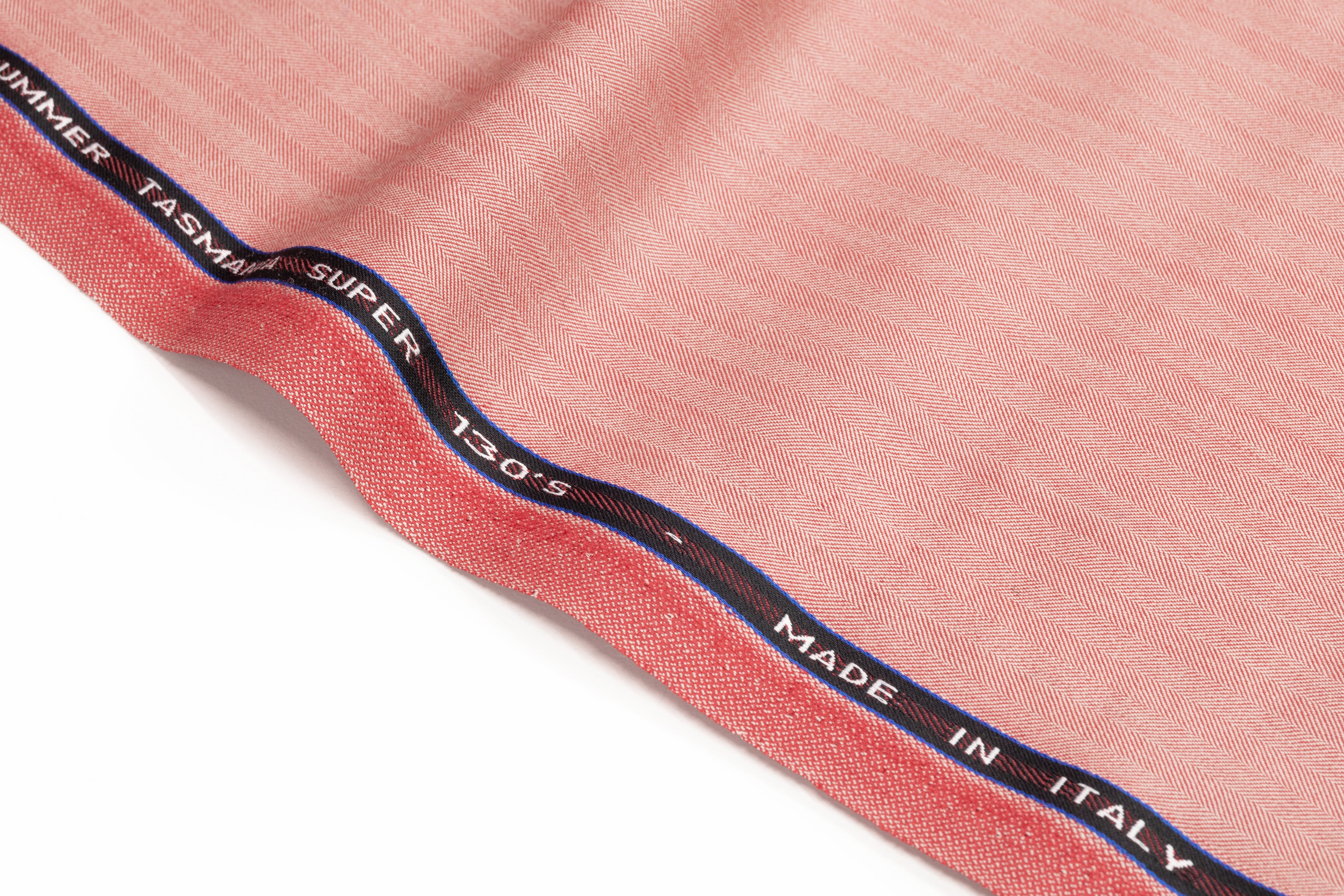 Iridescent Italian Summer Tasmania Super 130s Wool Suiting - Blush / Rose