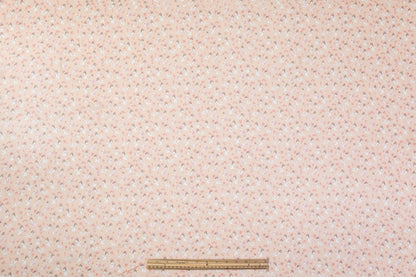 Italian Crinkled Silk Chiffon - Peachy Blush