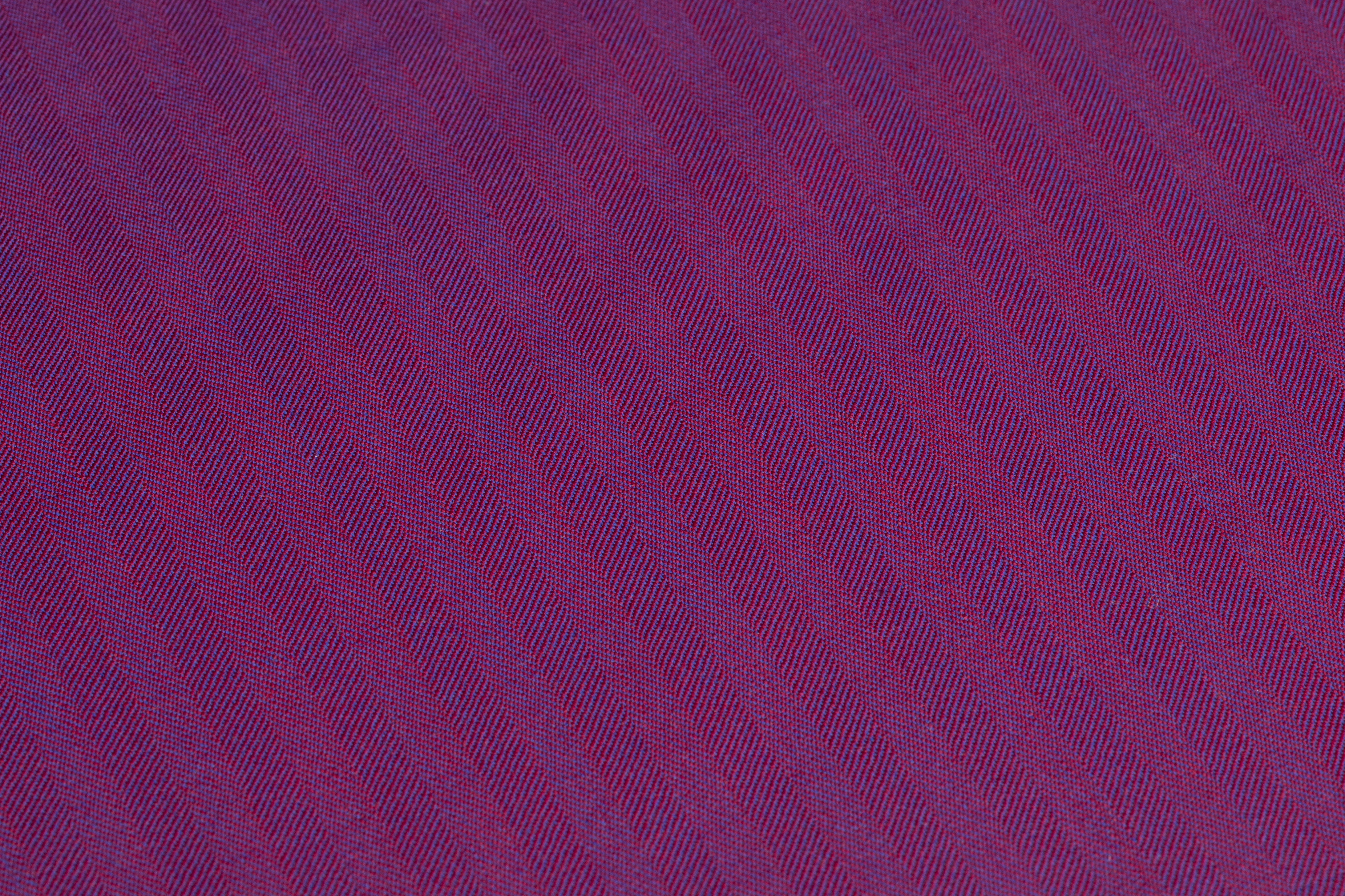 Iridescent Italian Summer Tasmania Super 130s Wool Suiting - Burgundy / Purple