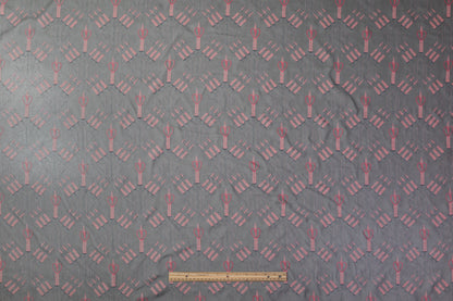 Valentino - Italian Silk Organza - Black / Pink