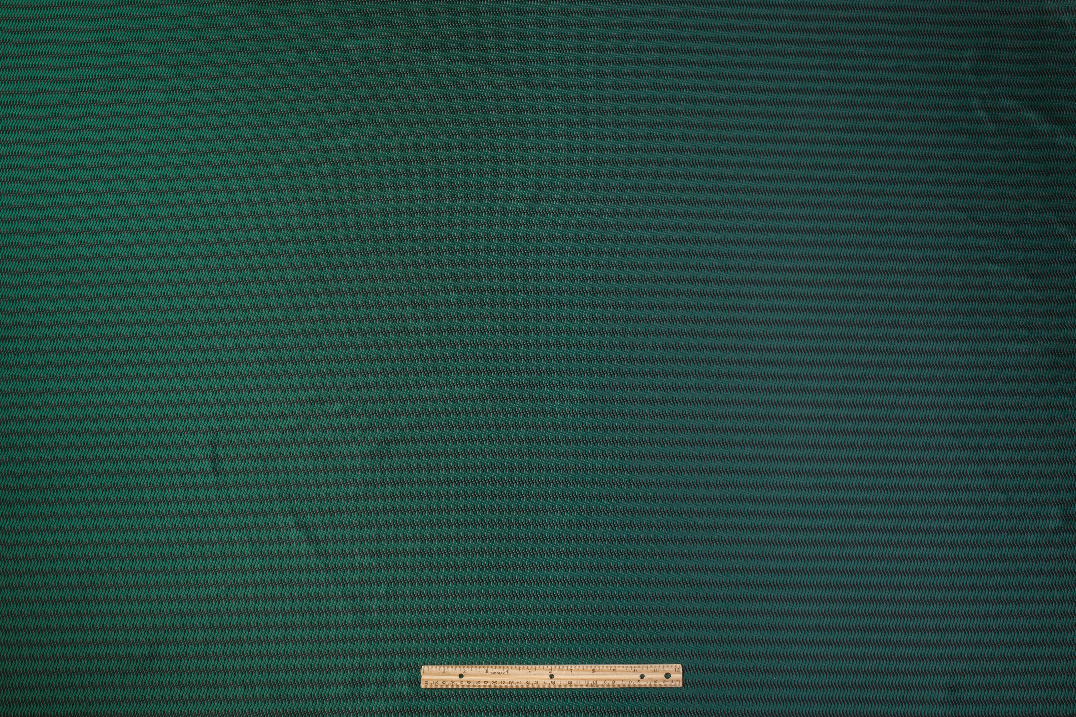 Wavy Italian Brocade - Green / Black