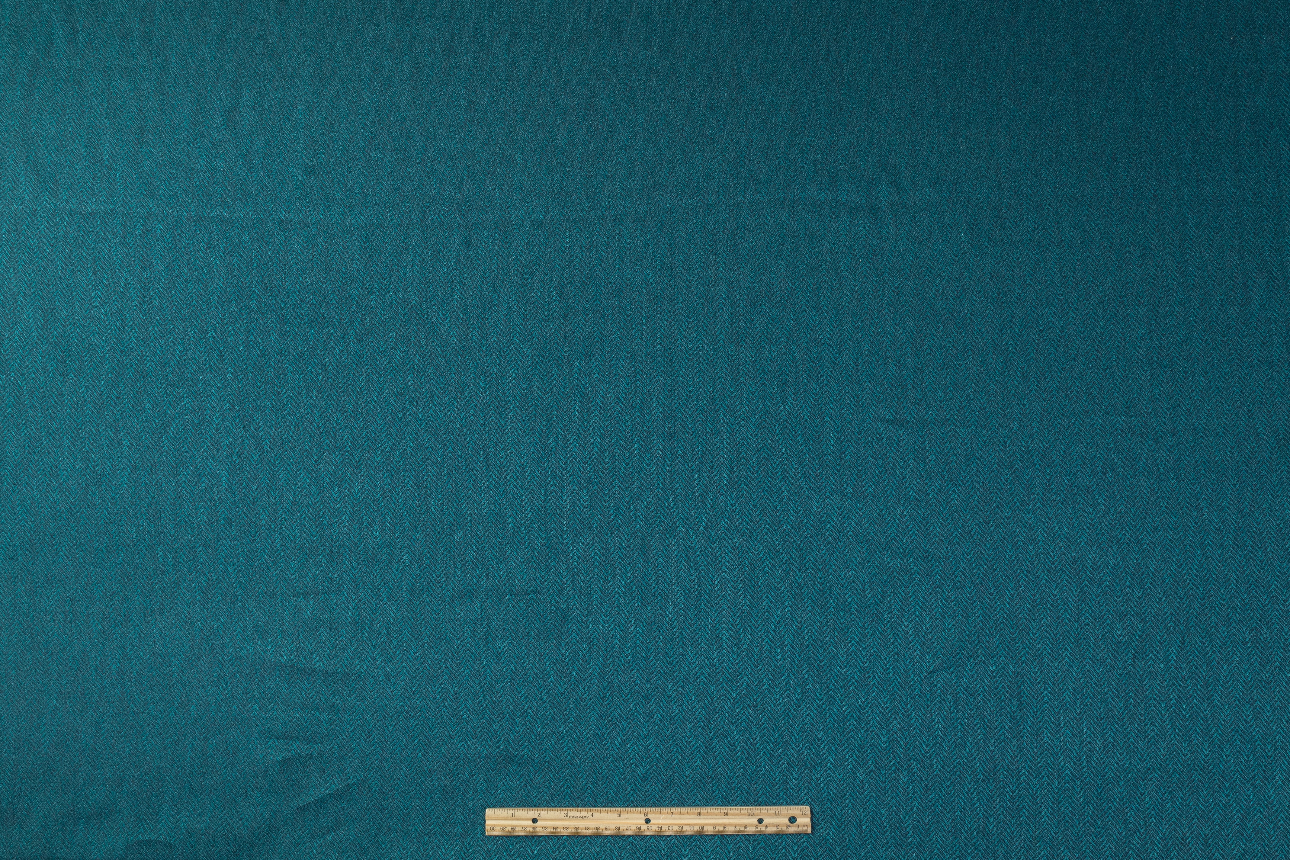 Ferla - Italian Linen Jacquard - Teal