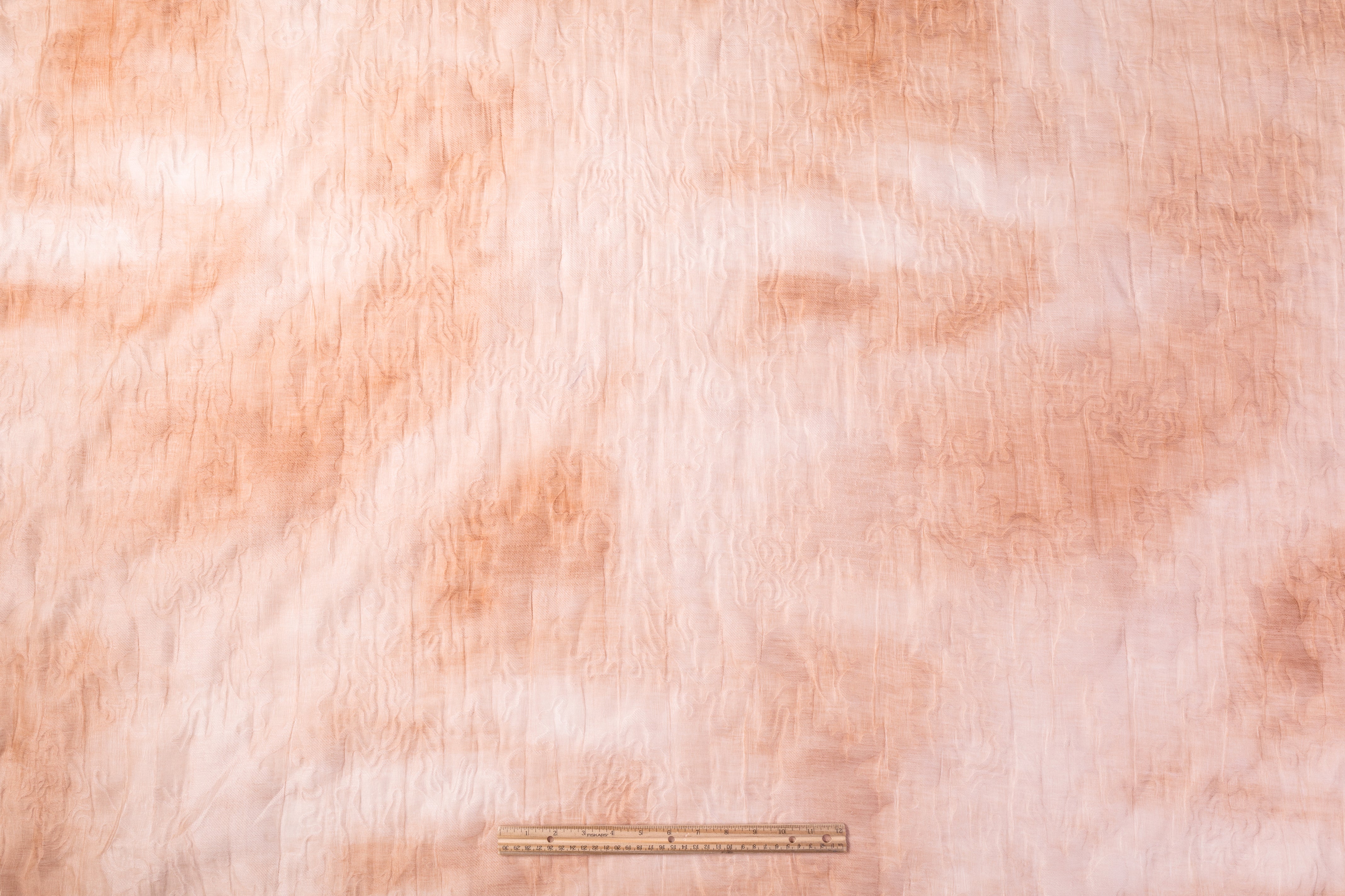 Abstract Italian Gauze - Peachy Blush