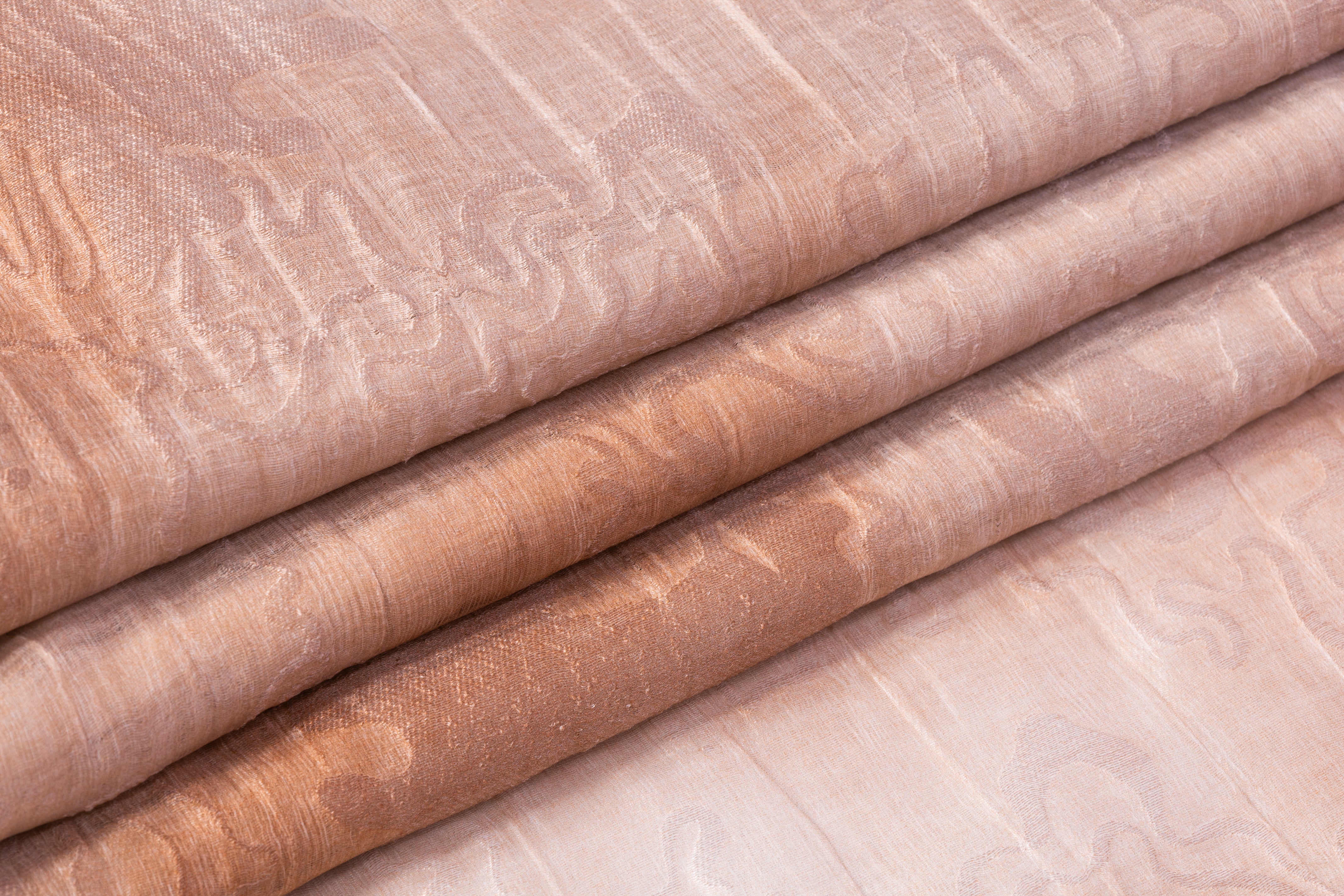 Abstract Italian Gauze - Peachy Blush