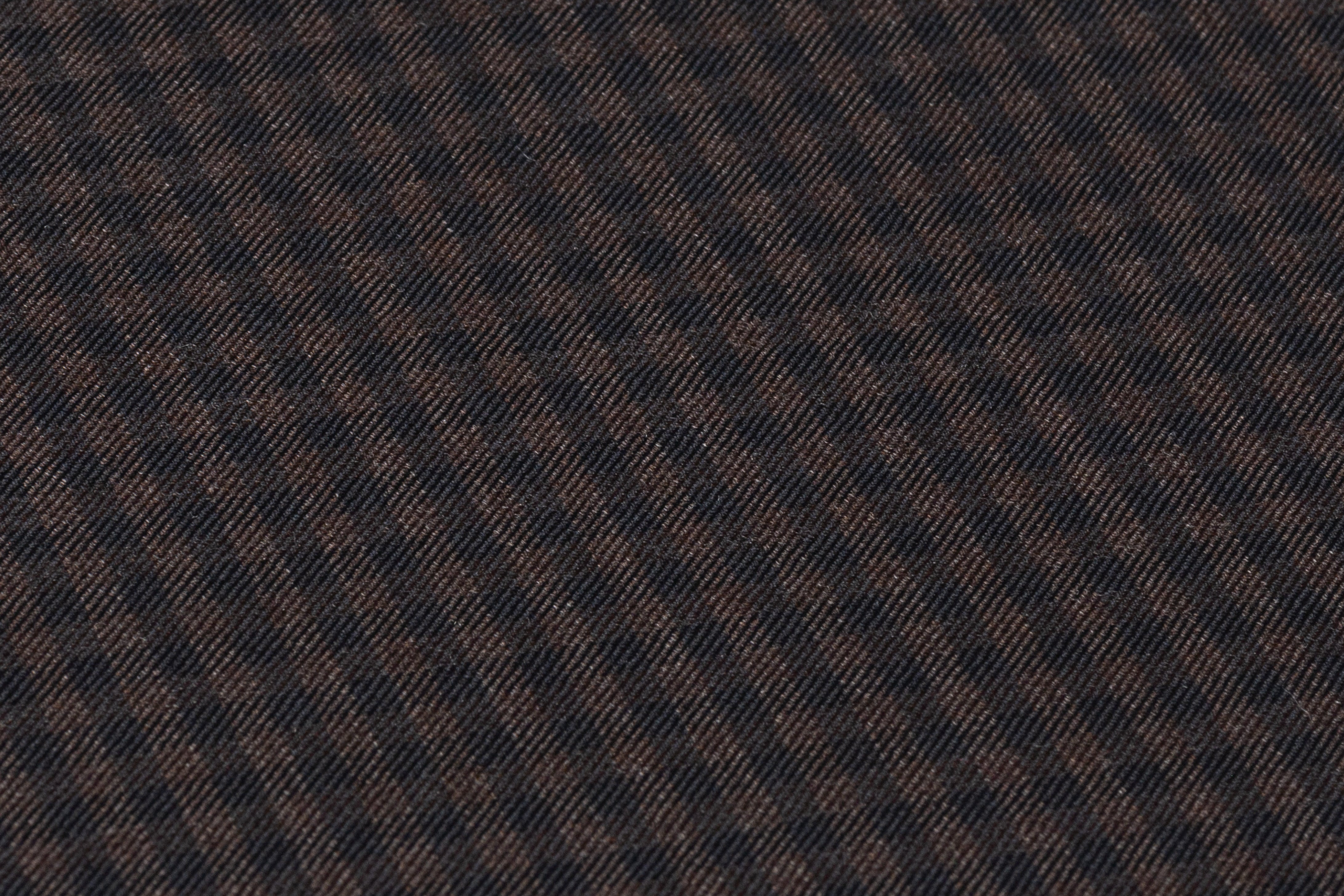 Reda - Gingham Checked Super 130s Italian Wool Suiting - Black / Brown