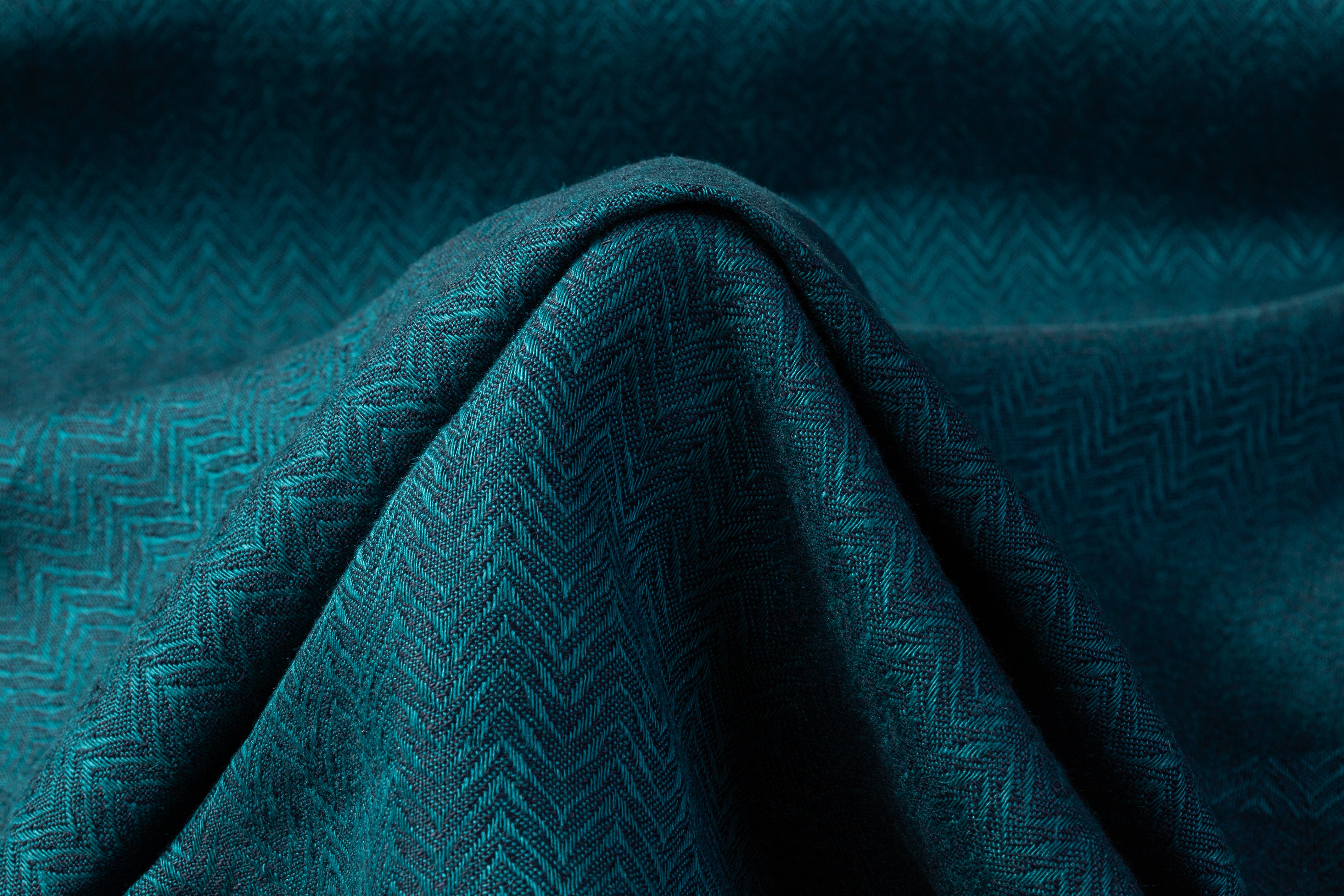 Ferla - Italian Linen Jacquard - Teal