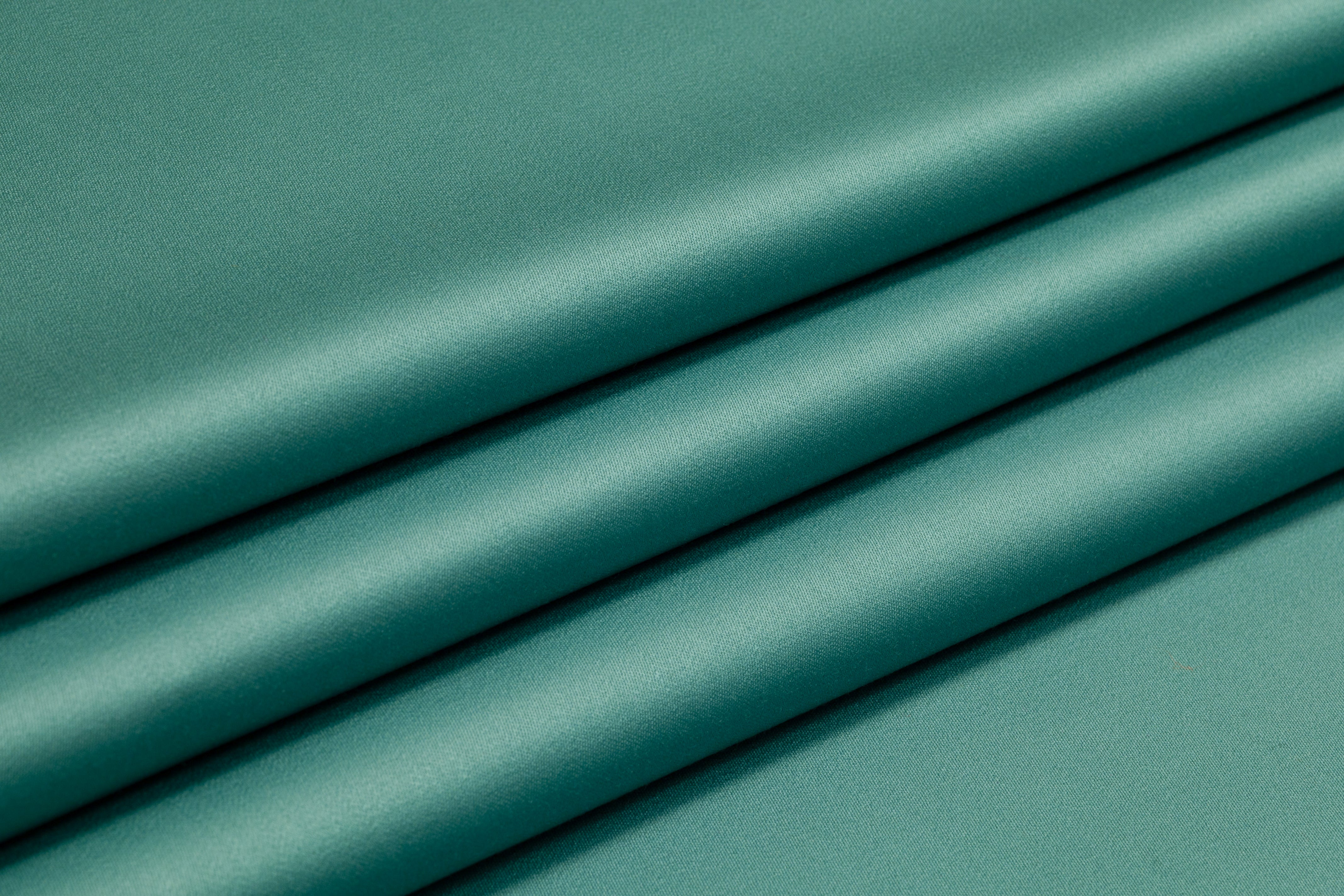 Super 150s Italian Wool Blend Satin Faille Suiting - Seafoam