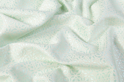 Geometric Brocade - Mint Green