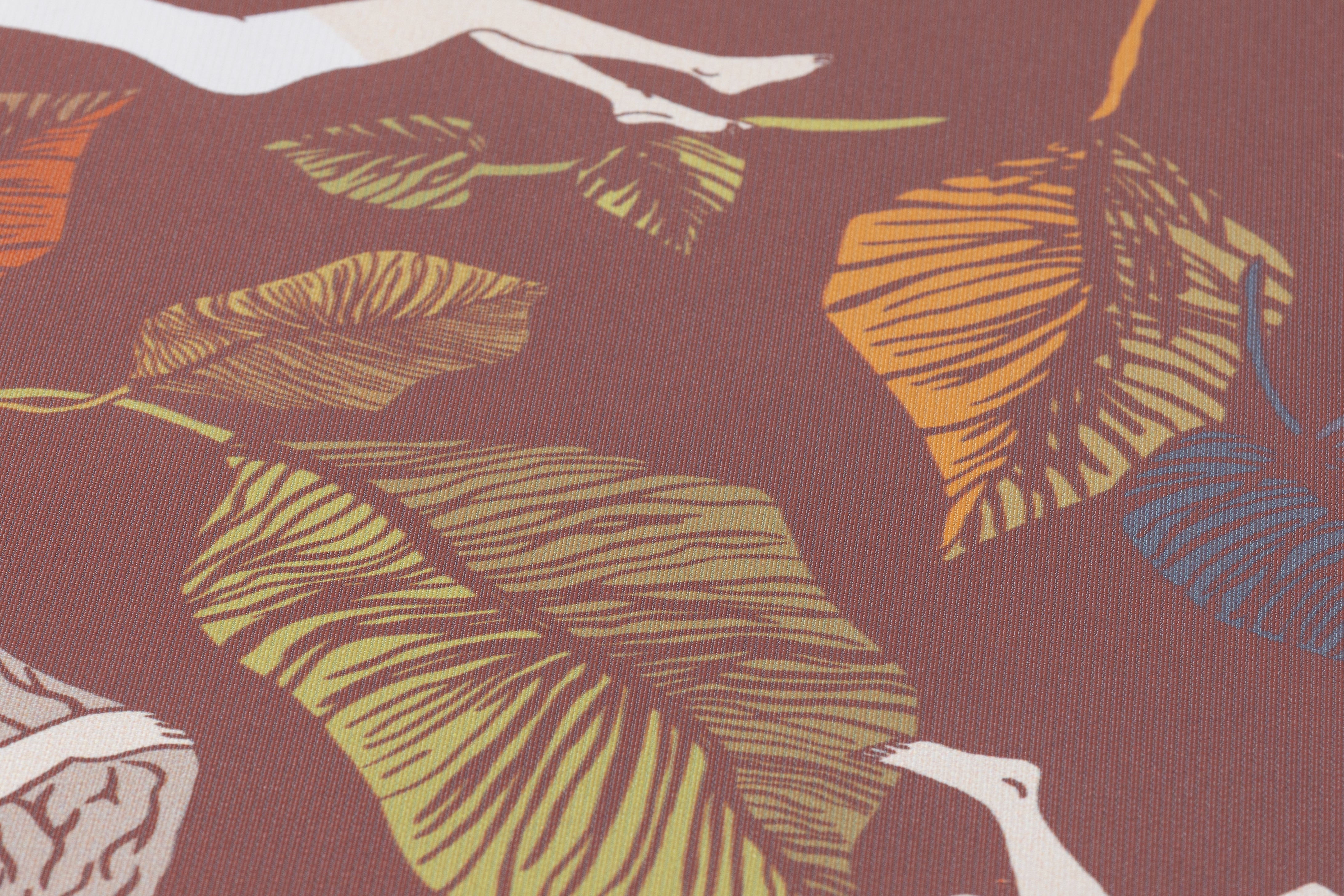 Italian Silk Acrylic Twill - Brick / Multicolor