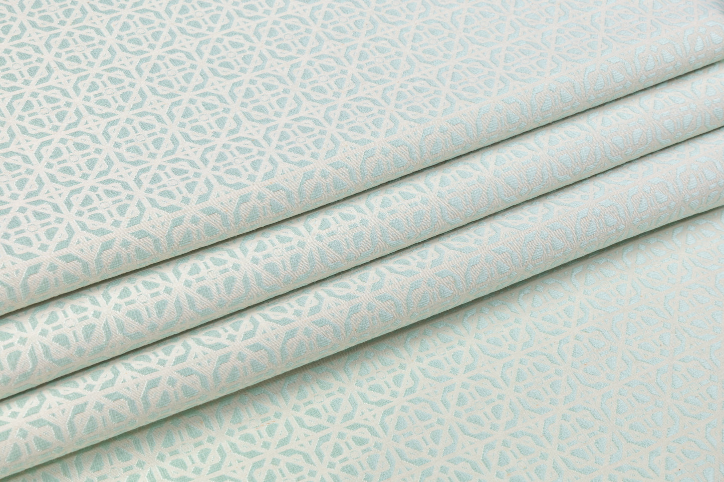 Geometric Brocade - Mint Green