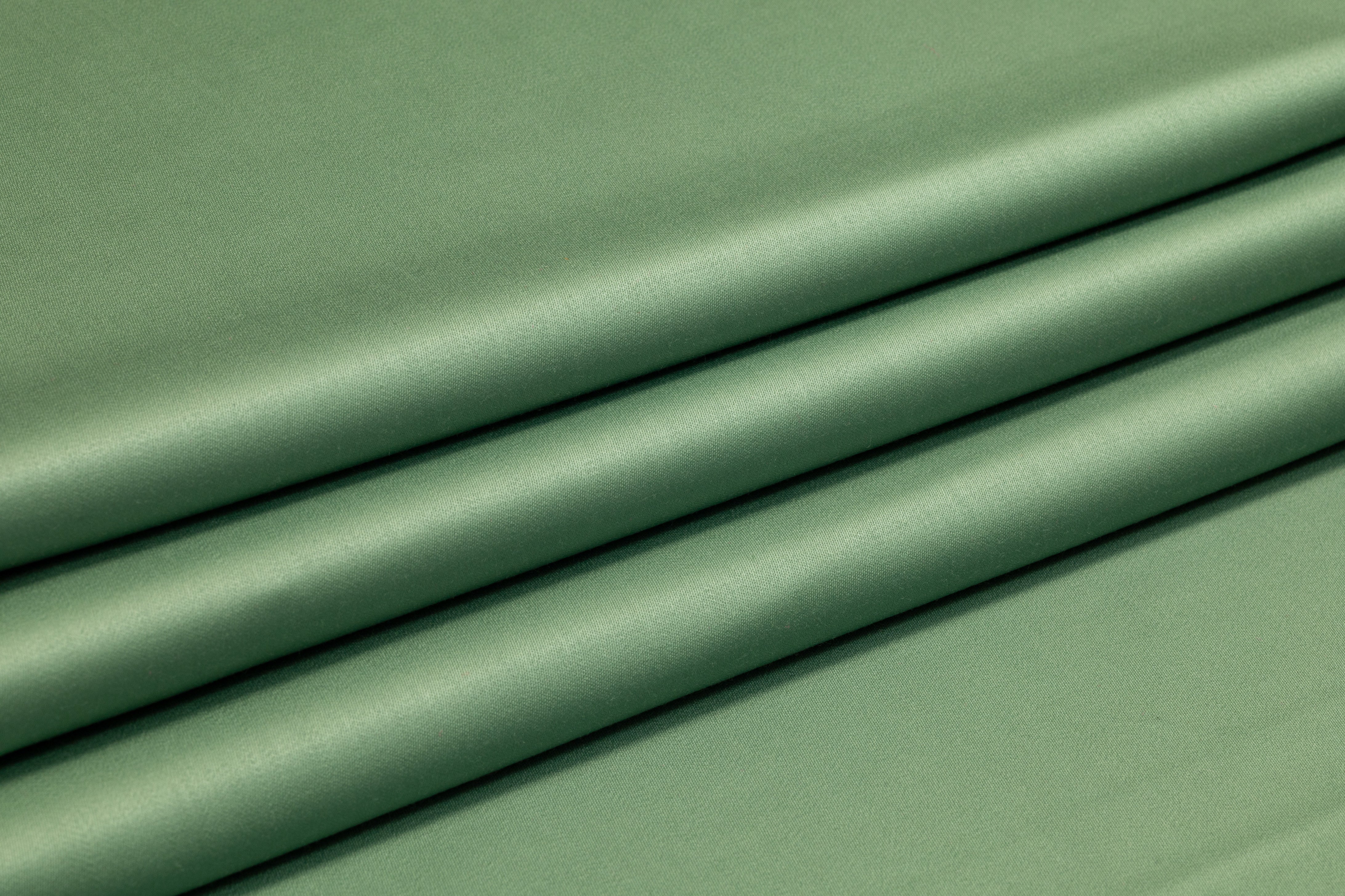 Super 150s Italian Wool Blend Satin Faille Suiting - Sage Green