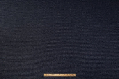 Italian Wool Cashmere Coating - Navy Blue / Black