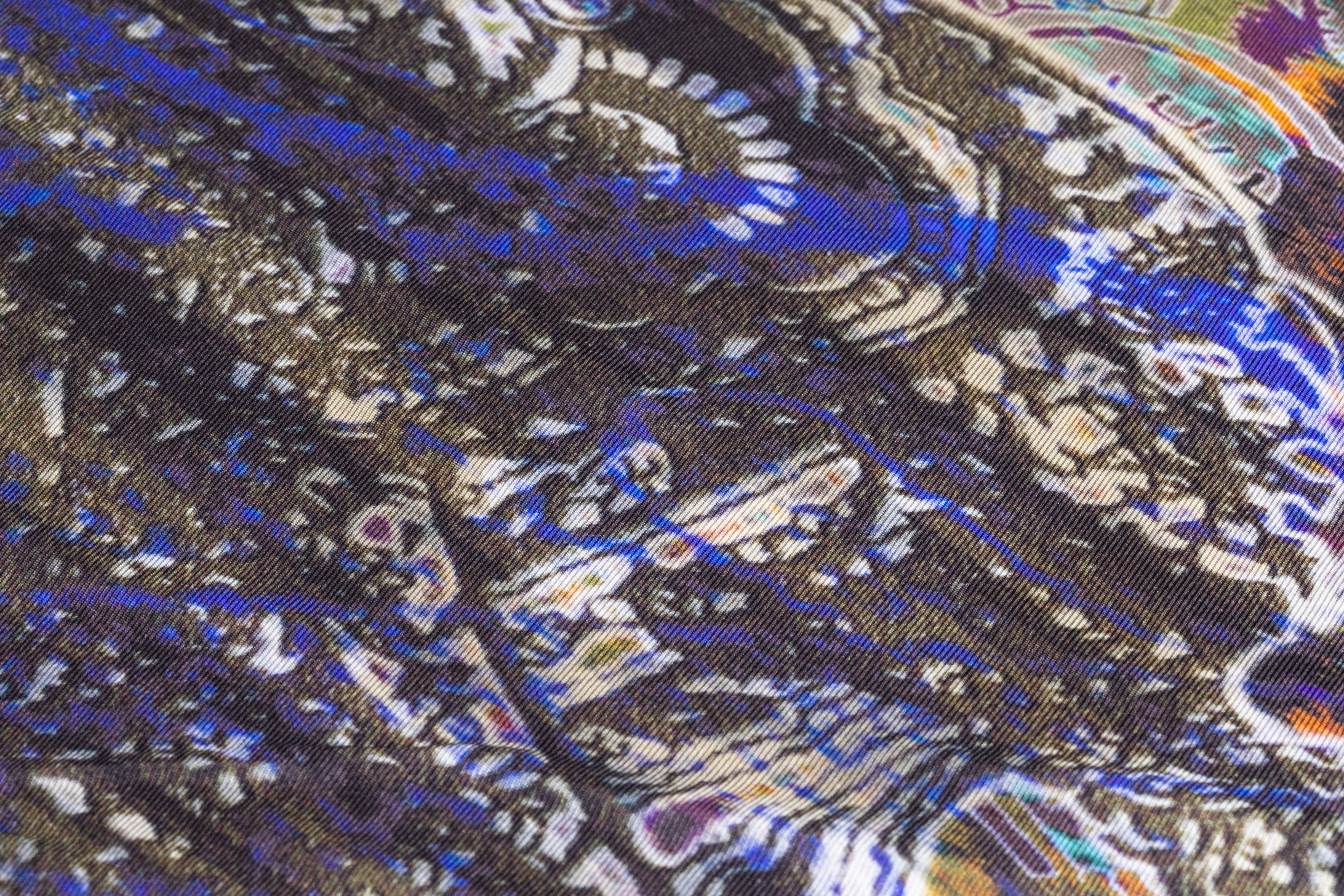 Abstract Paisley Italian Silk Twill - Multicolor