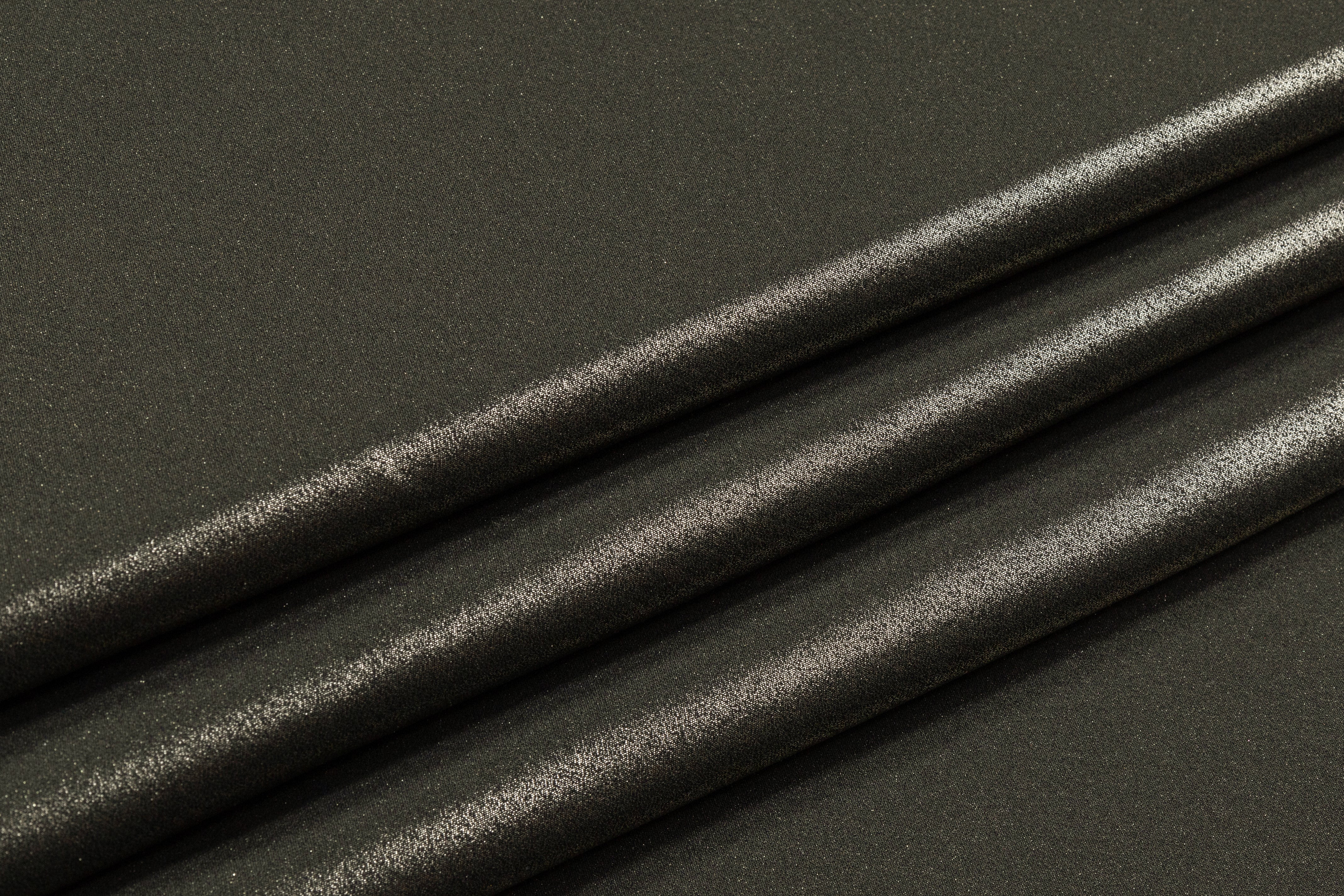 Laminated Italian Silk Crepe - Antique Brass