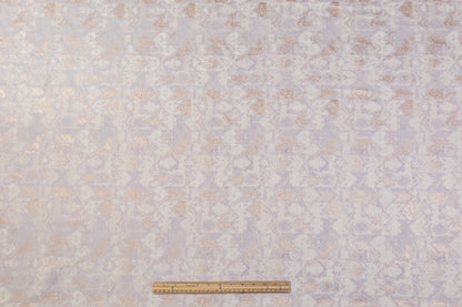 Abstract Metallic Brocade - Rose Gold / Lilac