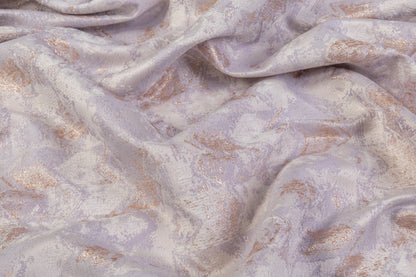 Abstract Metallic Brocade - Rose Gold / Lilac