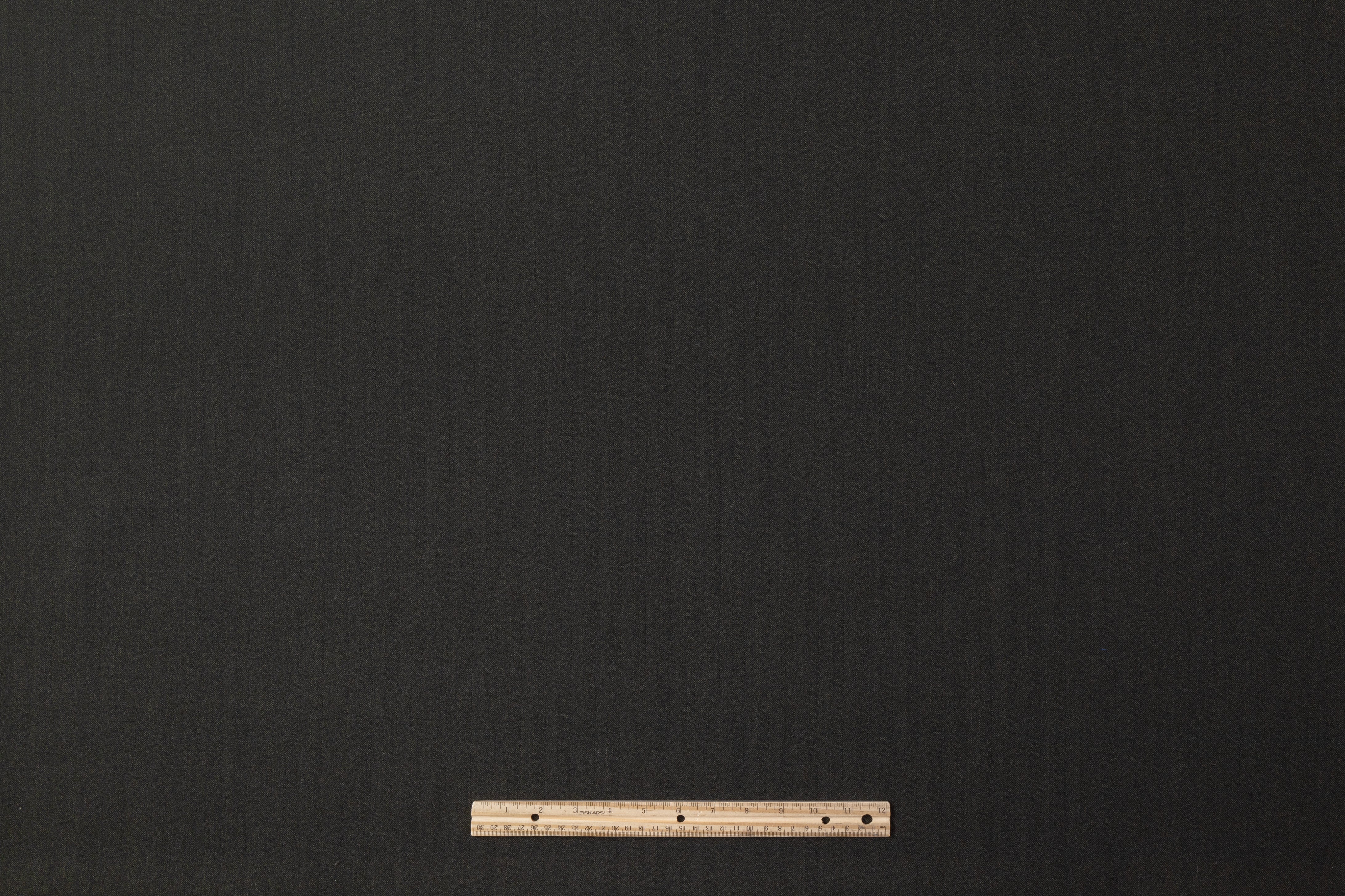 Herringbone English Heritage Twist Wool - Charcoal Gray