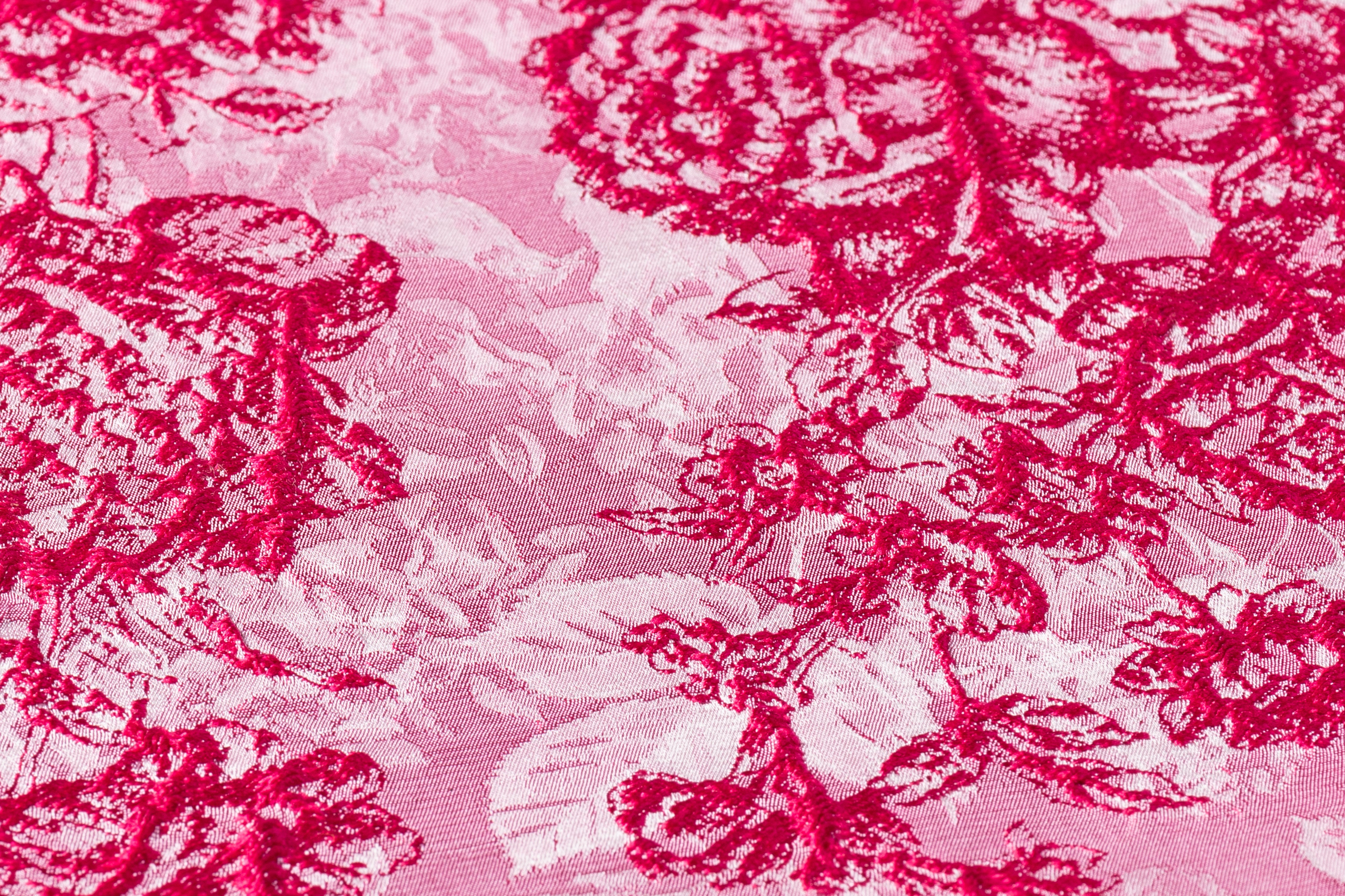 Floral Italian Brocade - Magenta