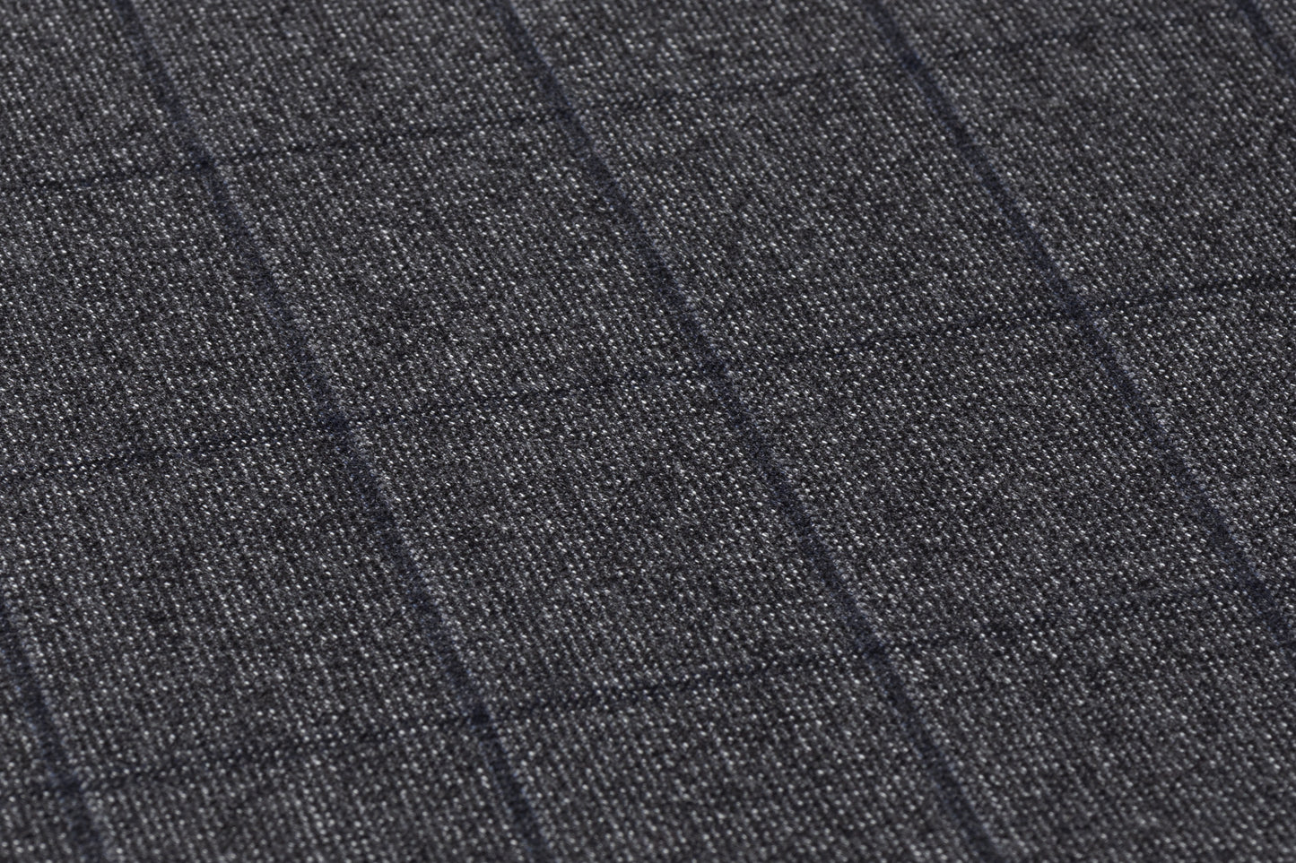 Tollegno - Checked Italian Wool Suiting - Charcoal Gray