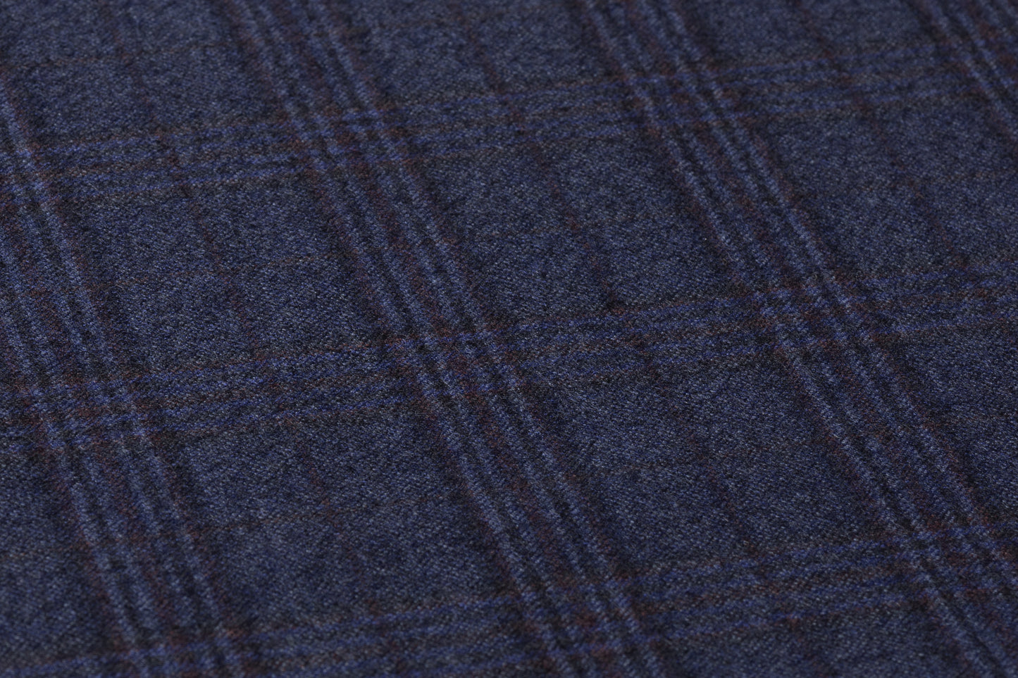 Carnet - Checked Italian Super 130s Wool Flannel Suiting - Navy