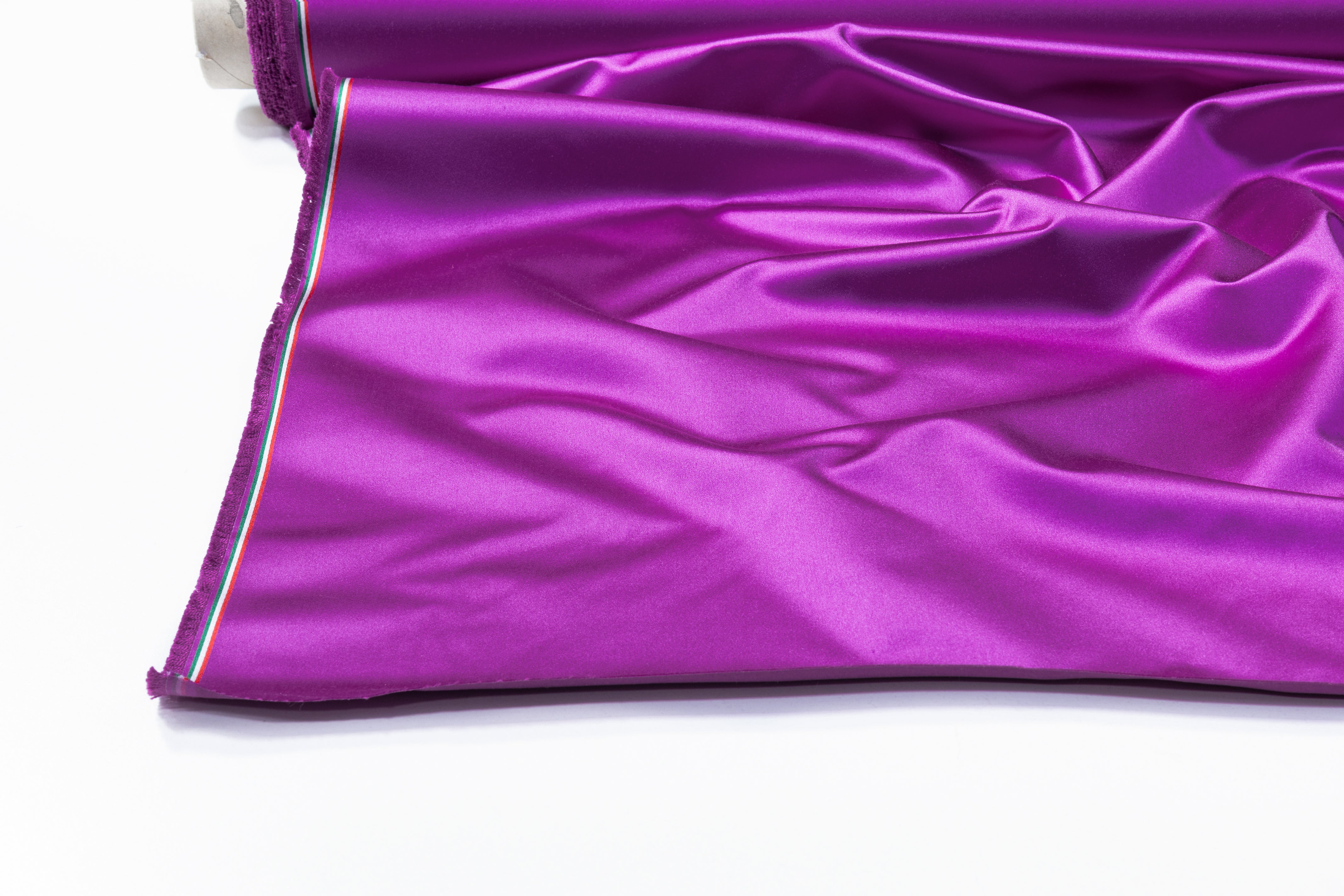 Italian Silk Viscose Duchess Satin - Purple