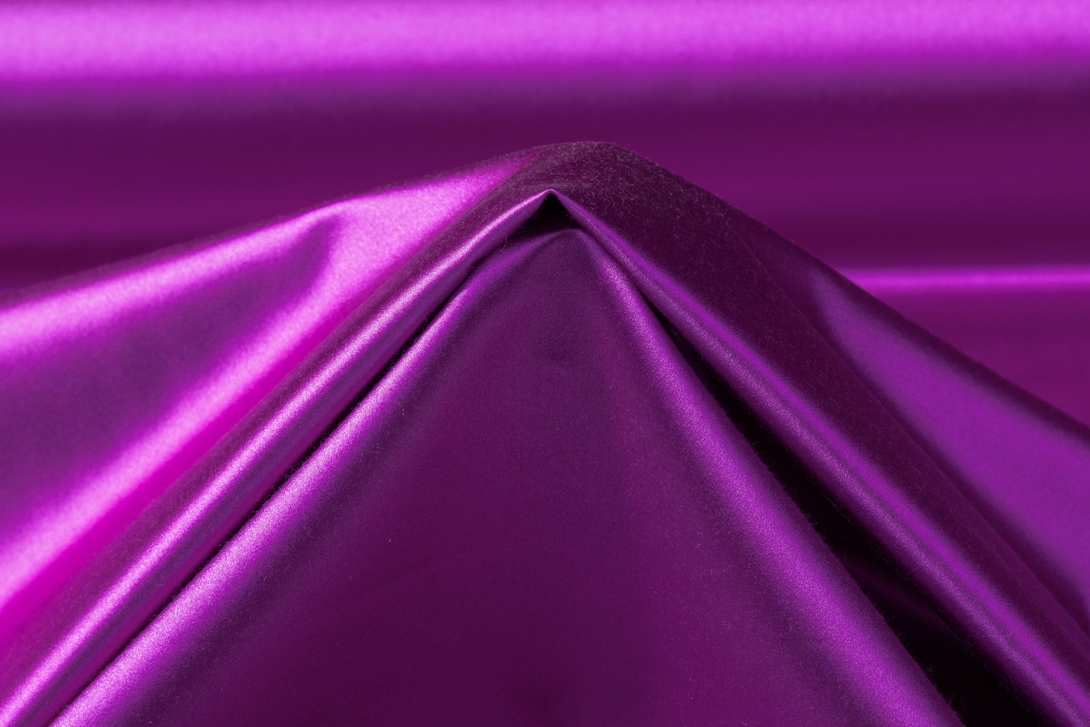 Italian Silk Viscose Duchess Satin - Purple