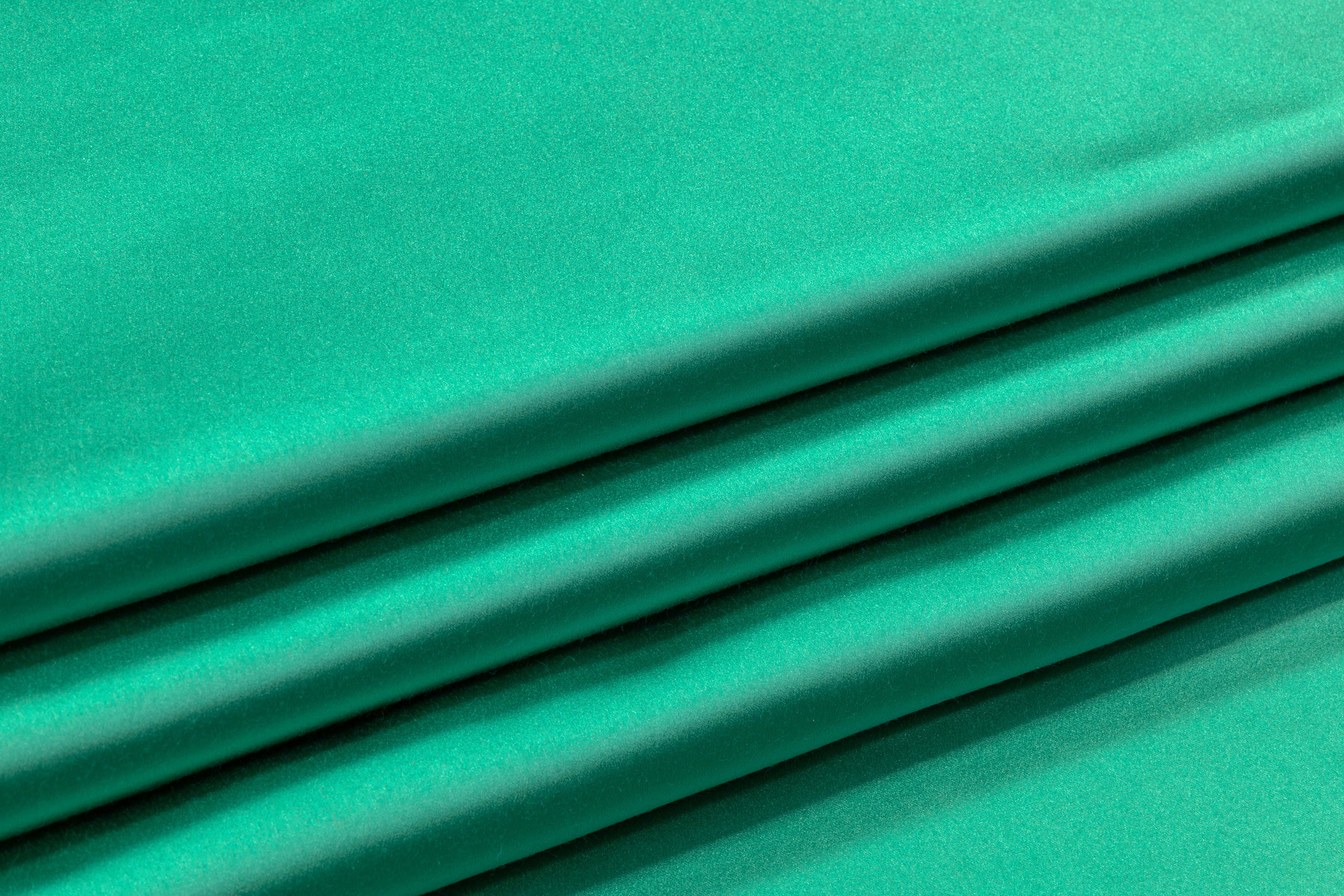 Italian Silk Viscose Duchess Satin - Jade