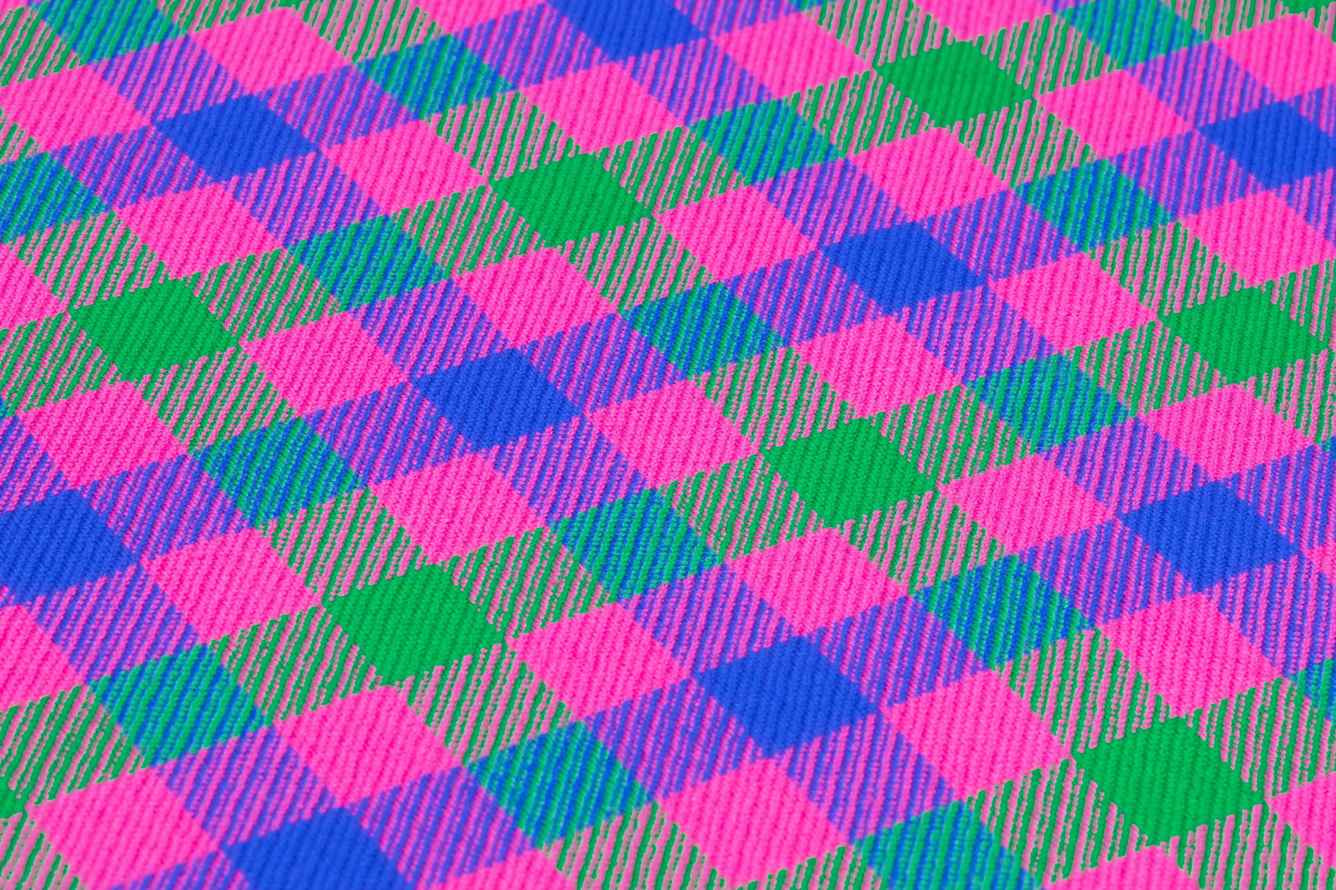 Plaid Italian Cotton Flannel - Pink / Green / Blue