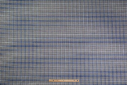 Reda - Checked Italian Wool Suiting - Gray / Blue