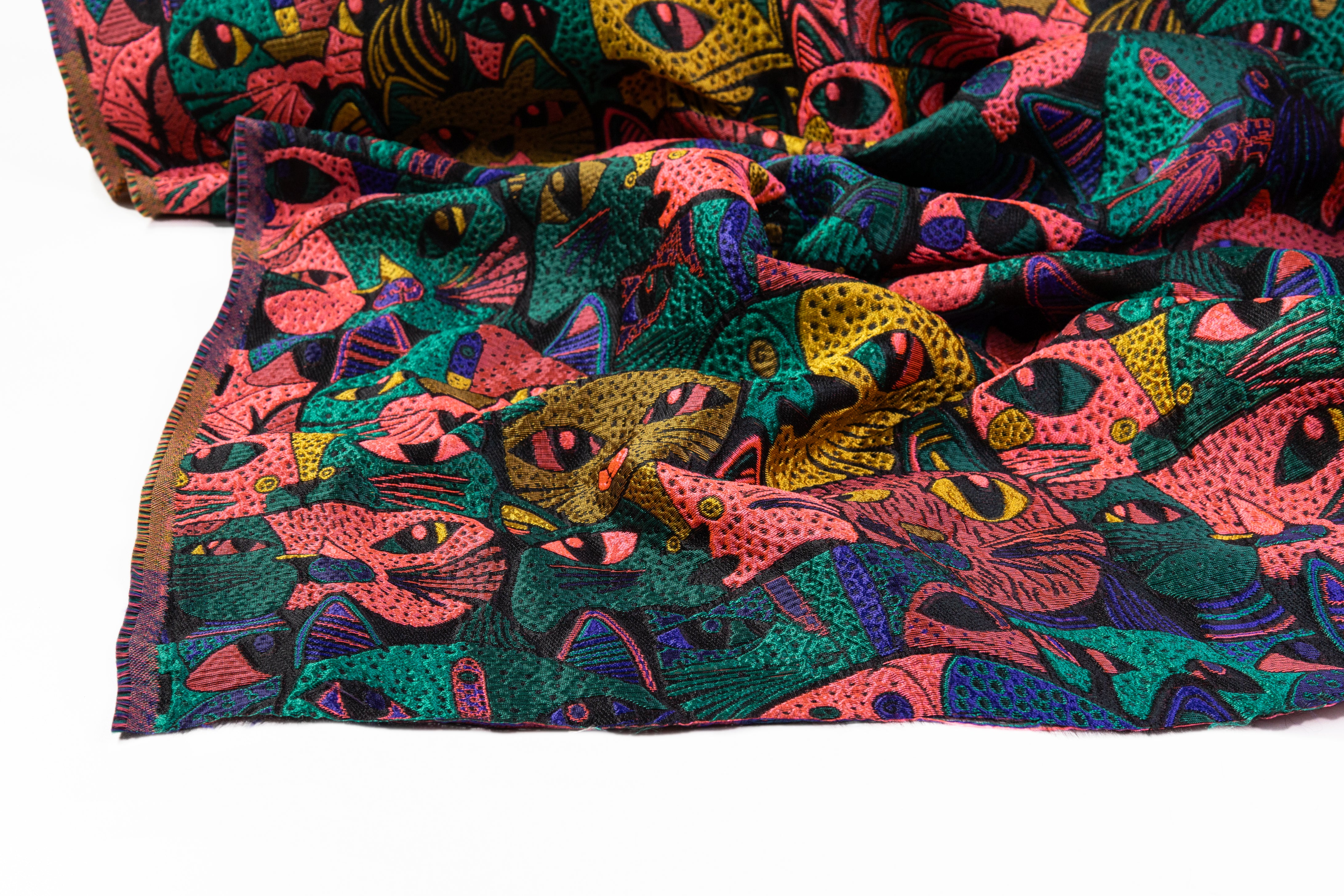 Italian Cat Brocade - Multicolor