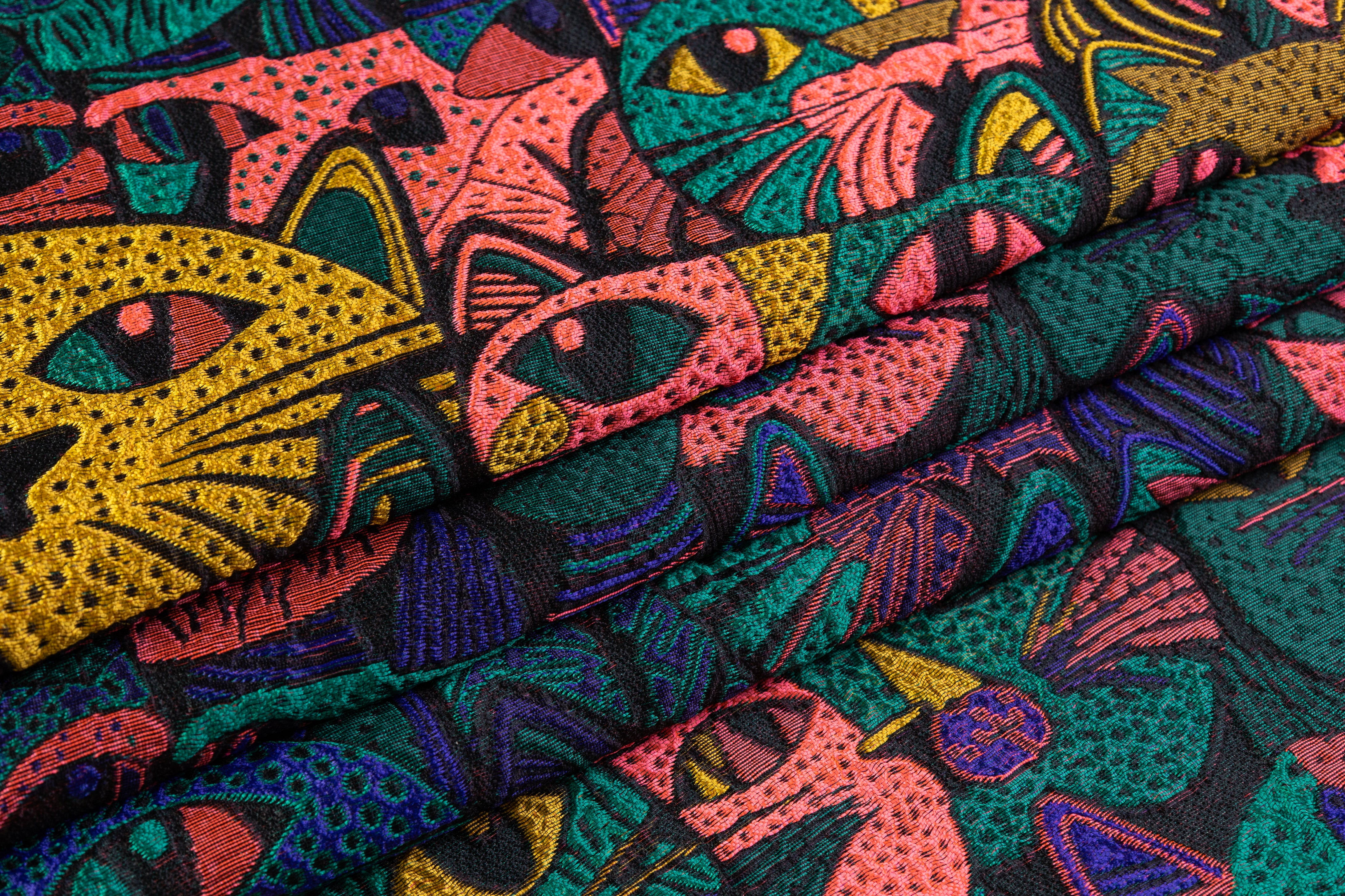 Italian Cat Brocade - Multicolor