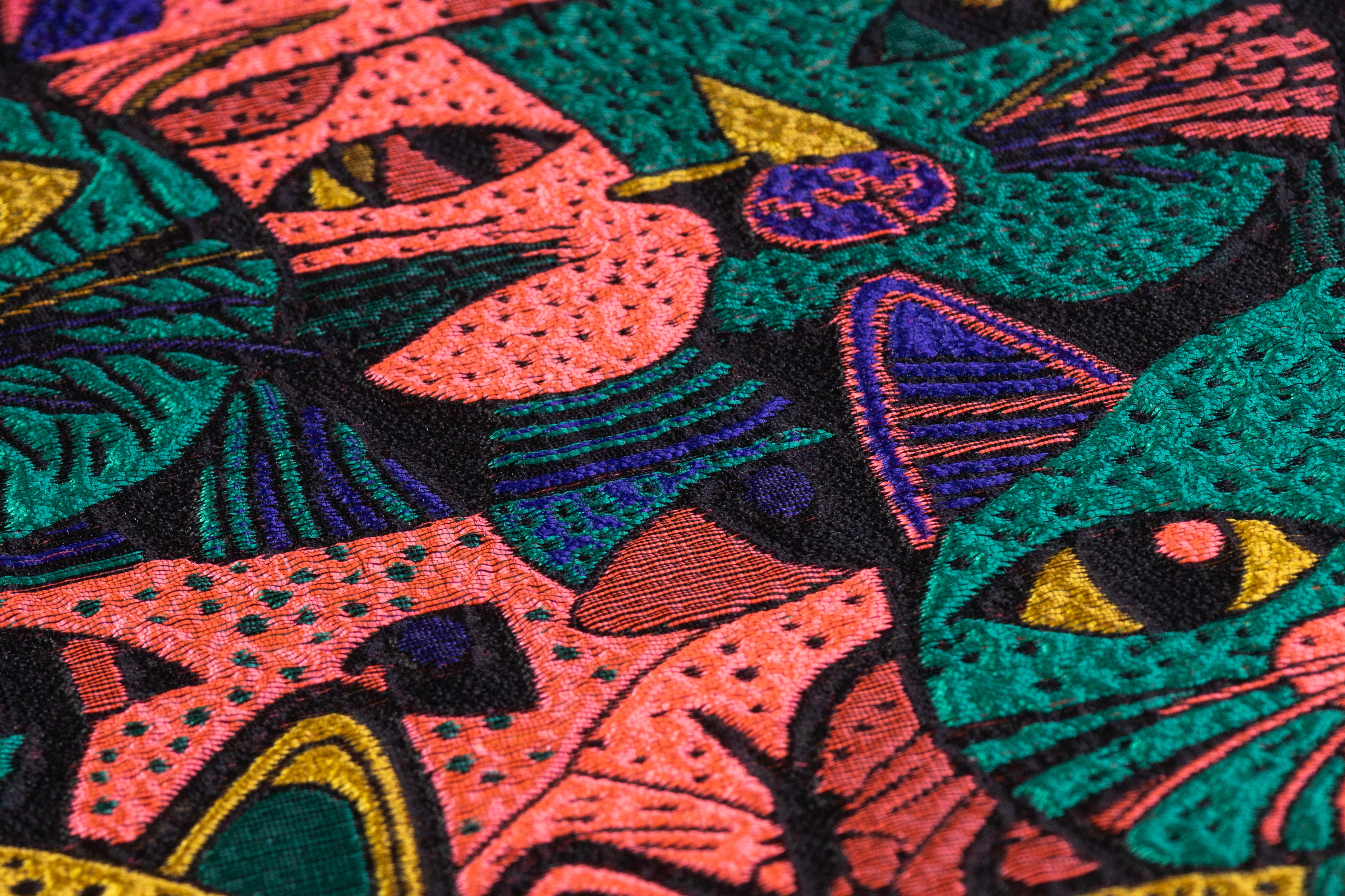Italian Cat Brocade - Multicolor
