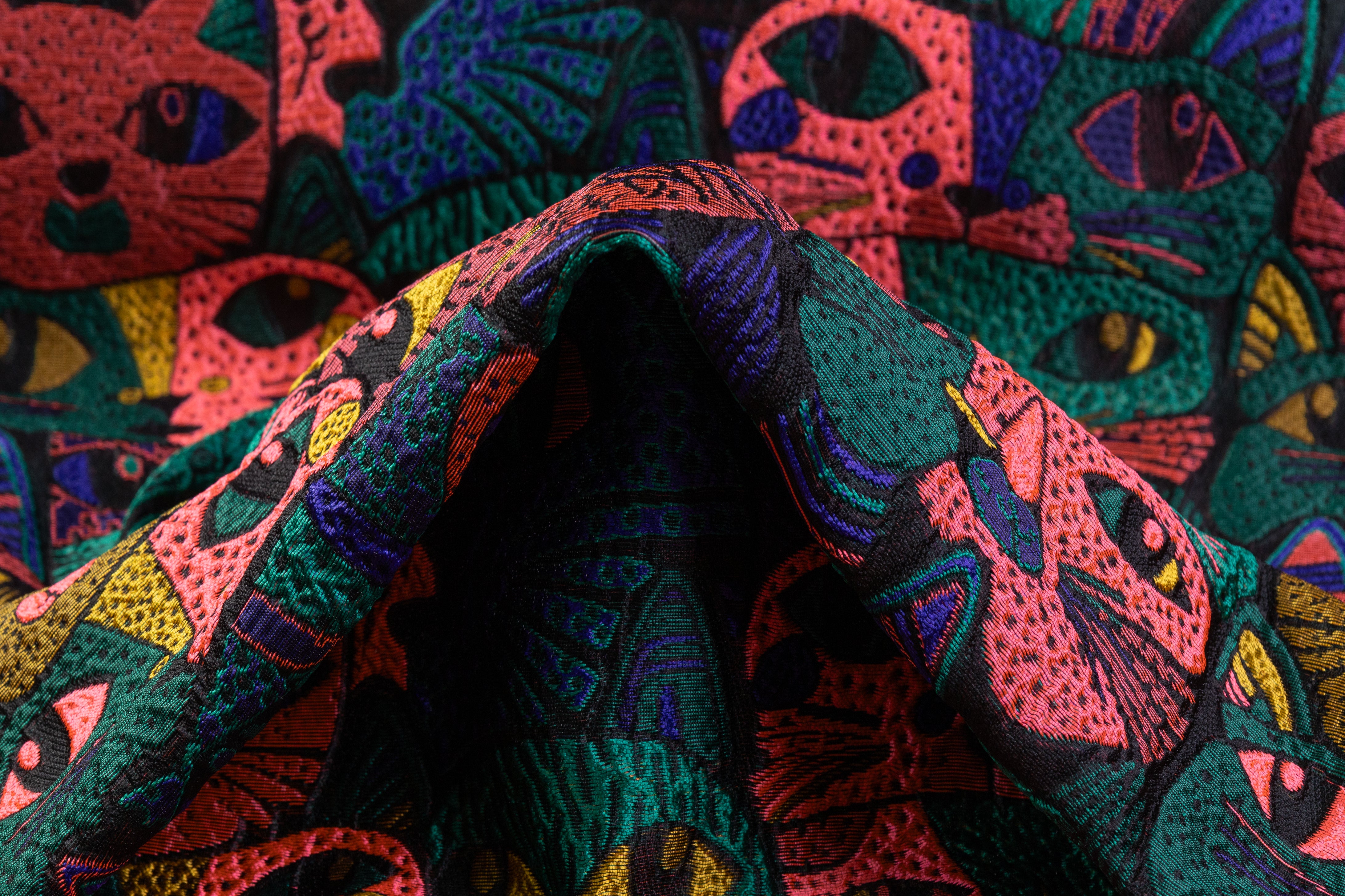 Italian Cat Brocade - Multicolor