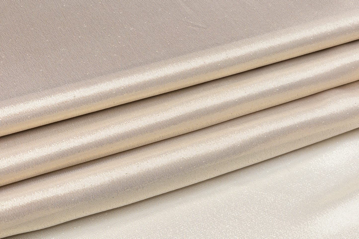 Italian Silk Chiffon Lamé - Champagne Gold