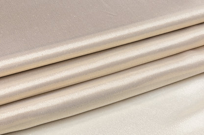 Italian Silk Chiffon Lamé - Champagne Gold