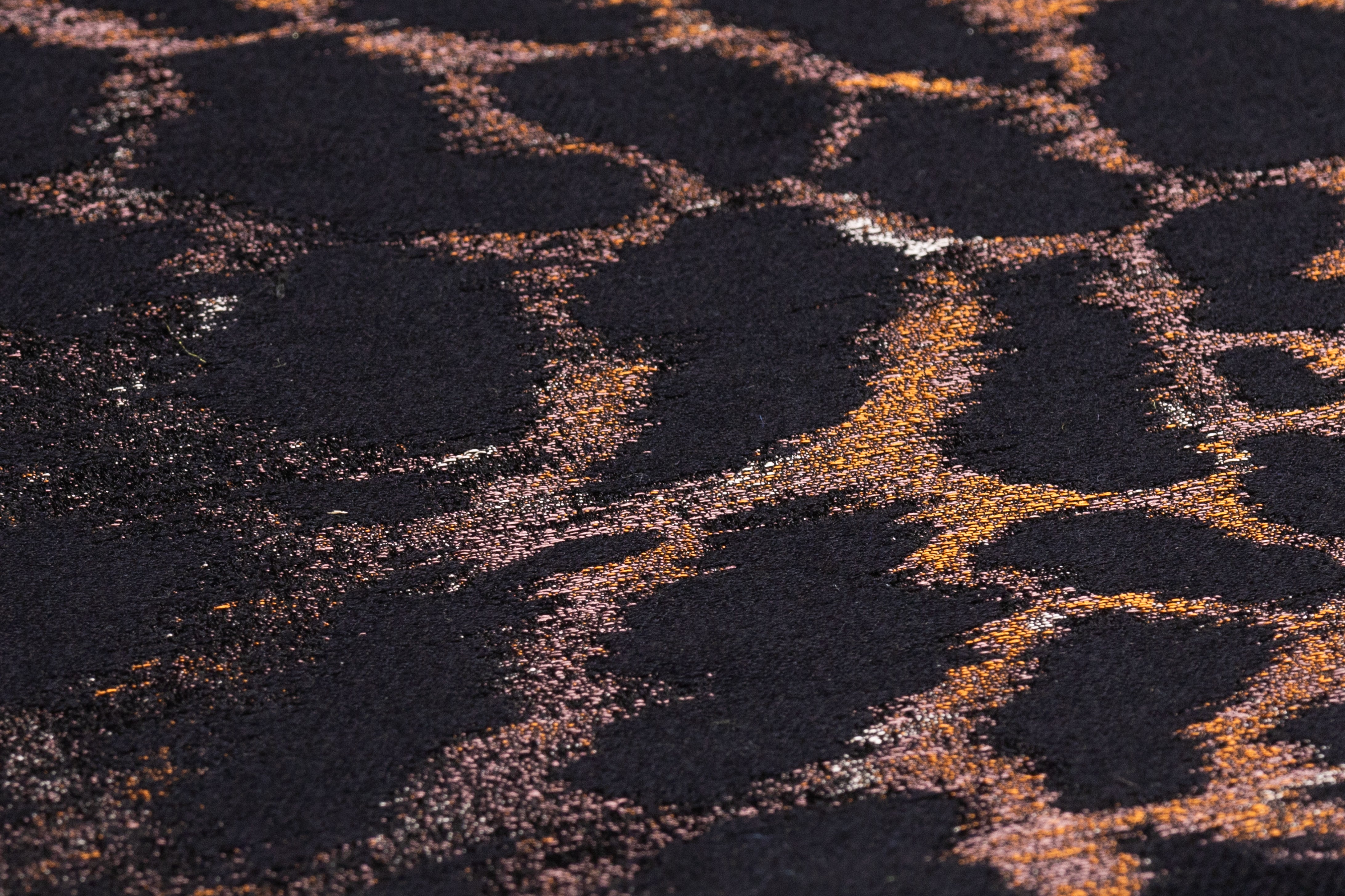 Cheetah Silk and Wool Italian Brocade - Brown / Black